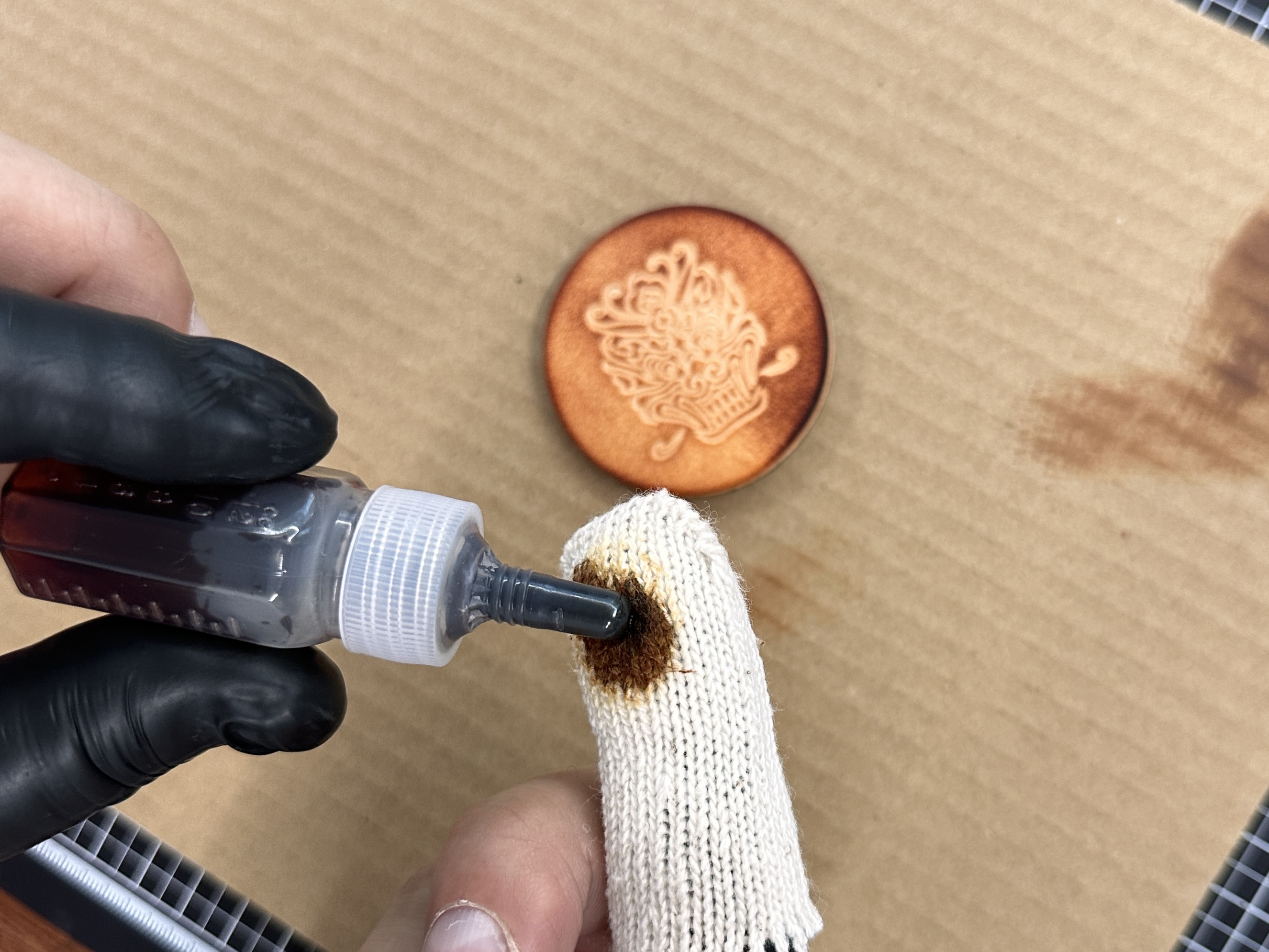 韓式符號皮革磁鐵製作體驗
