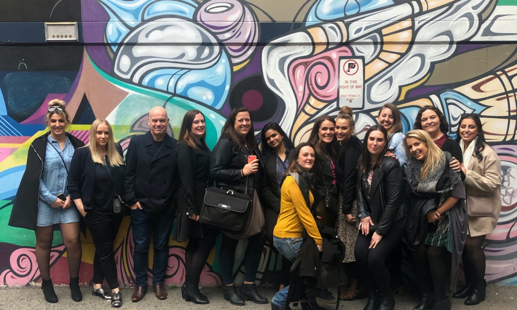 group of people exploring the streets of perth
