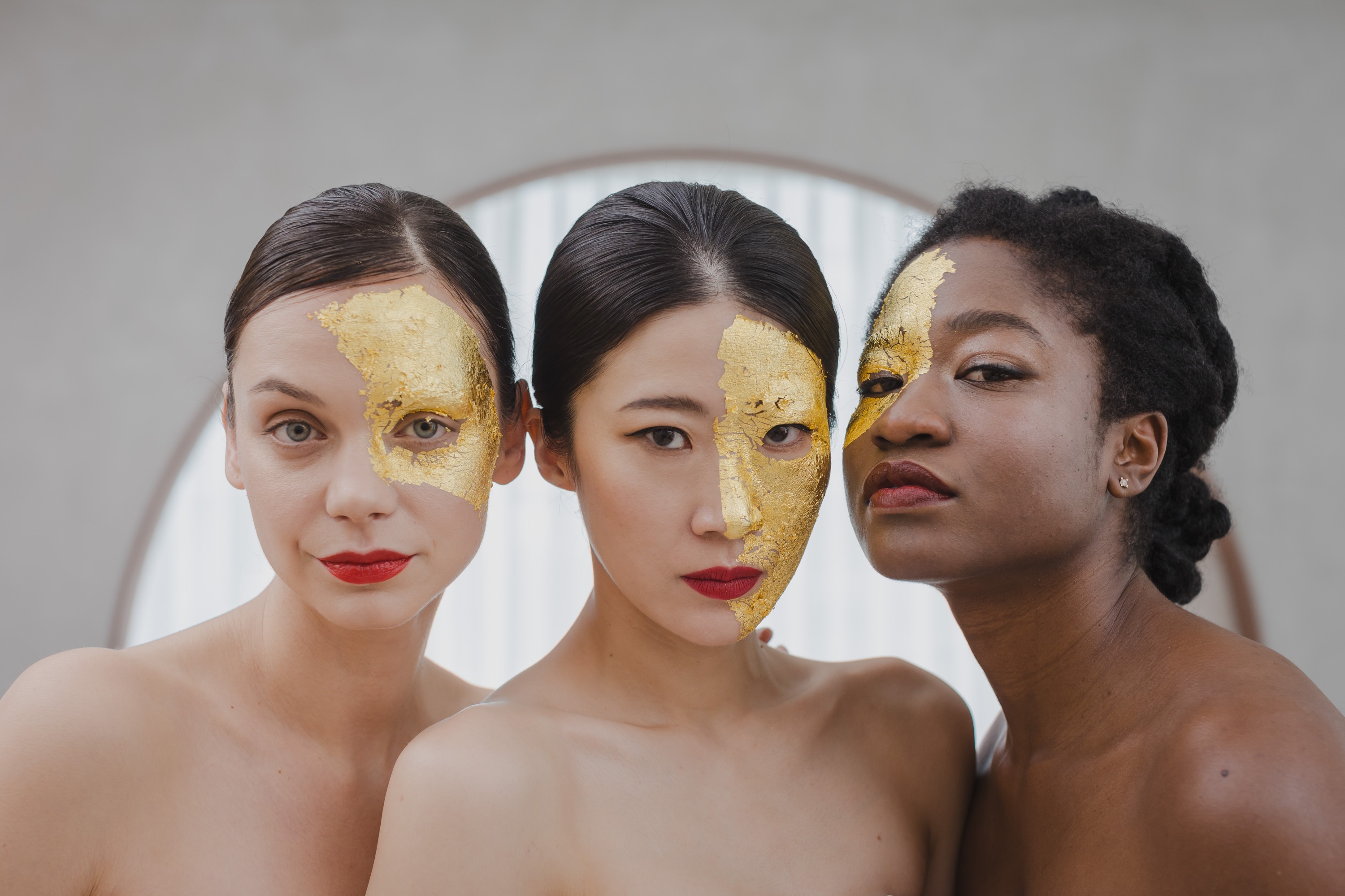 Gold leaf face mask experience