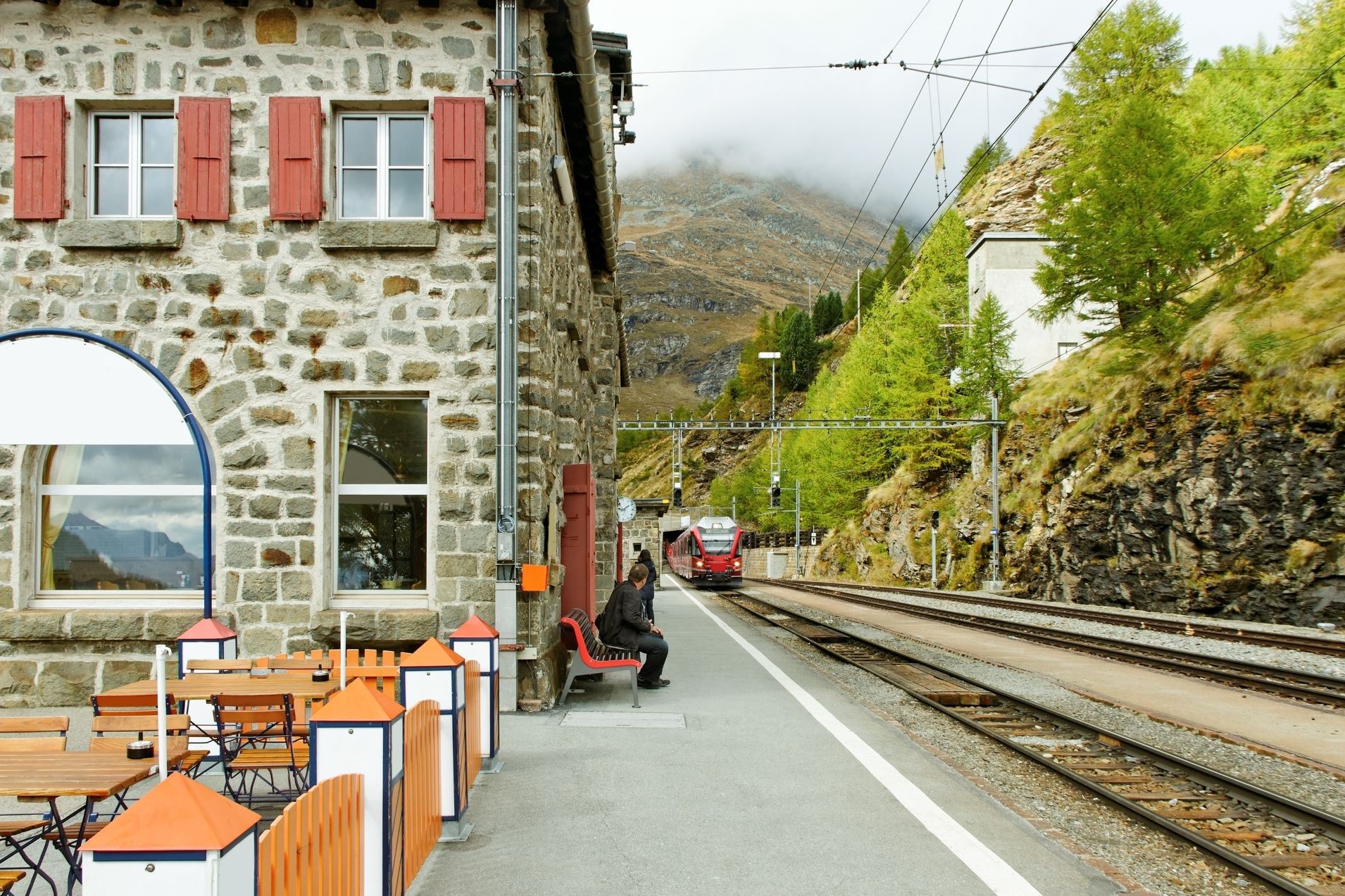Discovering alpine splendor with every twist aboard the Bernina Red Train