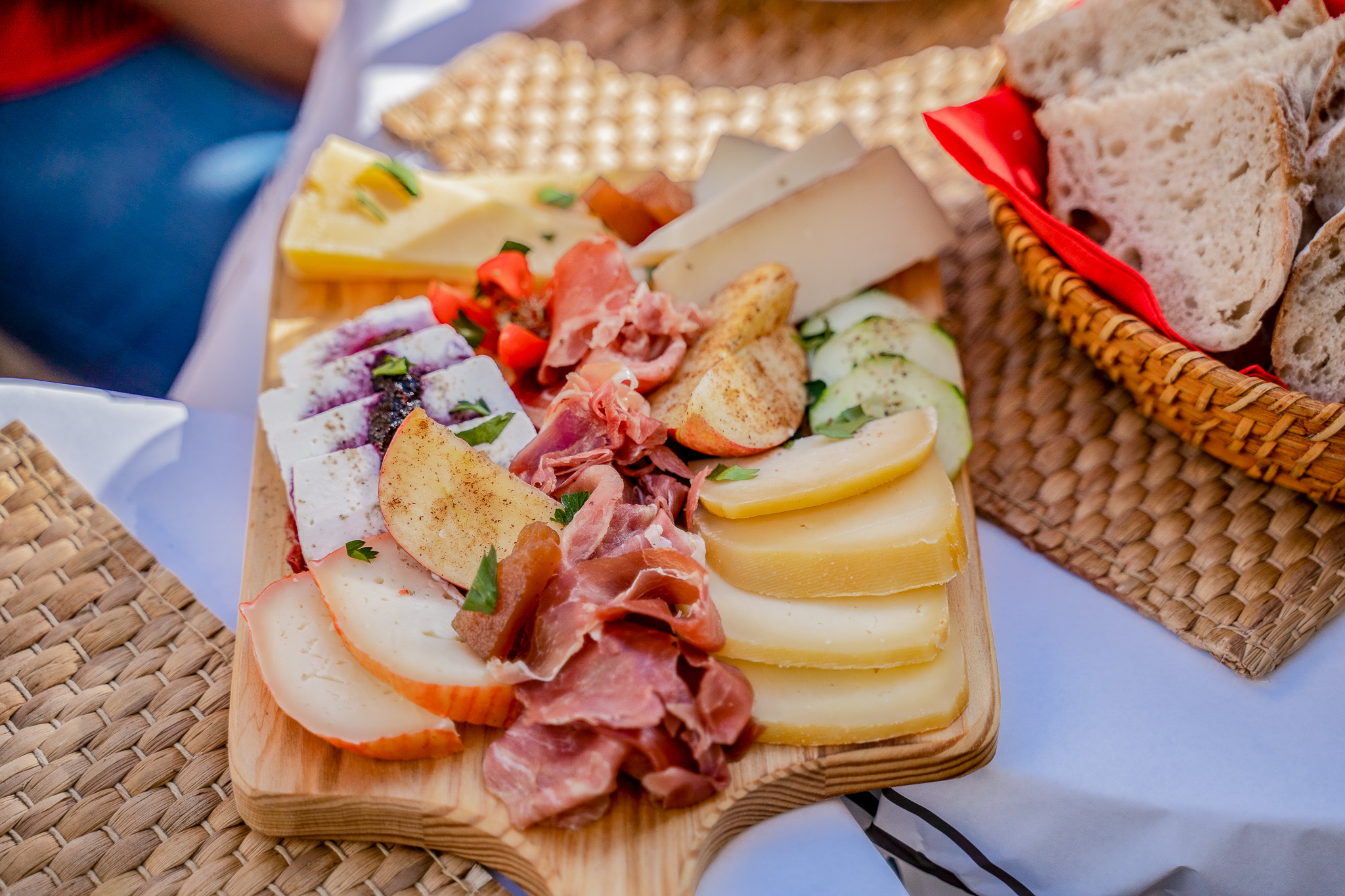 Segway Lisbon Guided Food Tour in Lisbon. Traditional cheese and charcuterie board.