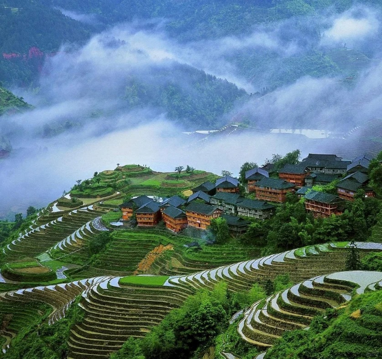 Huangluo Yao Village is located in Longsheng Various Nationalities Autonomous County, Guilin. It is the only Yao village among the "Thirteen Villages of Longji"