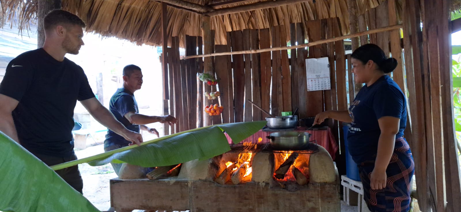 Food and calligraphy experience with a Mayan Family