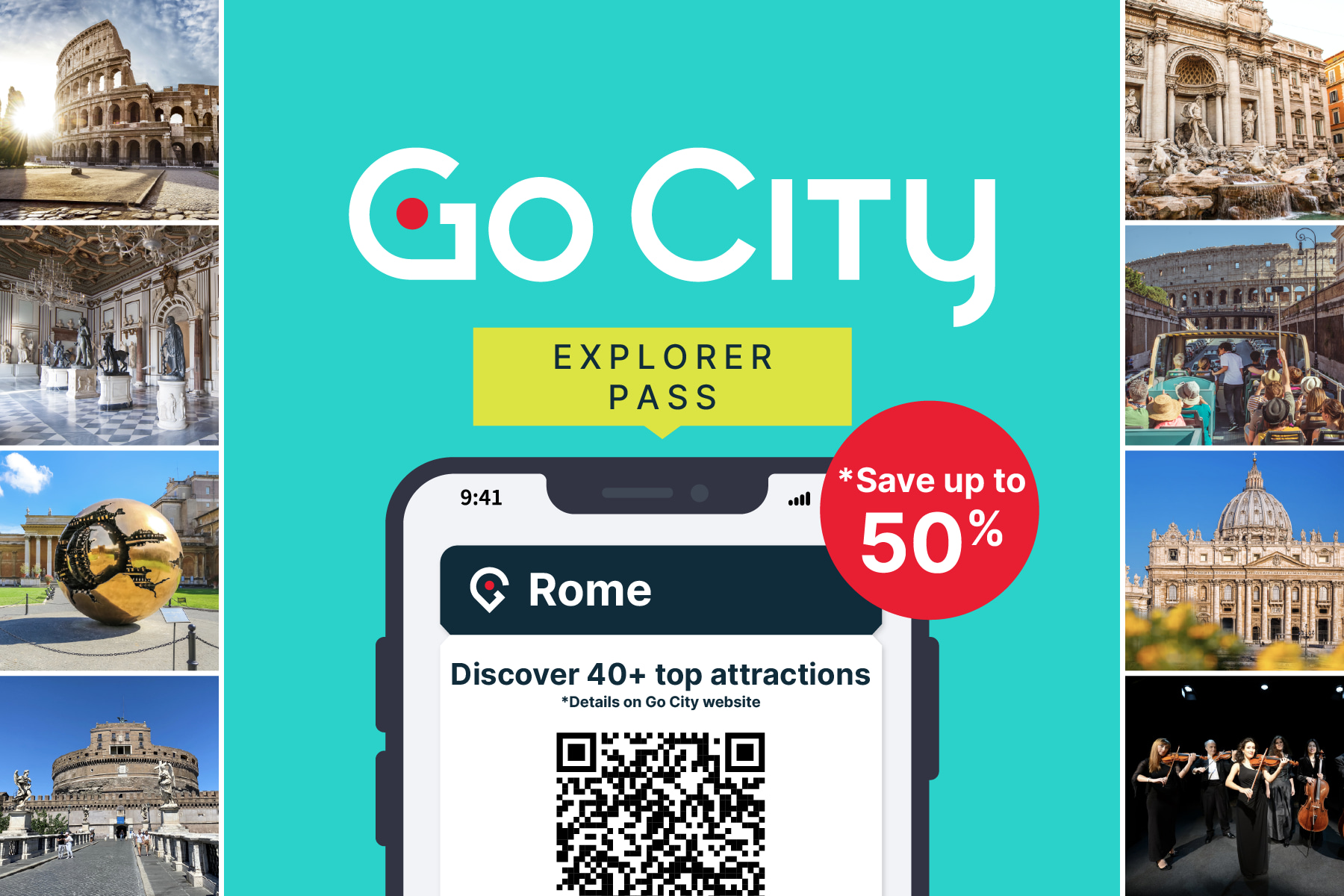 羅馬探索者通行證（Go City提供）