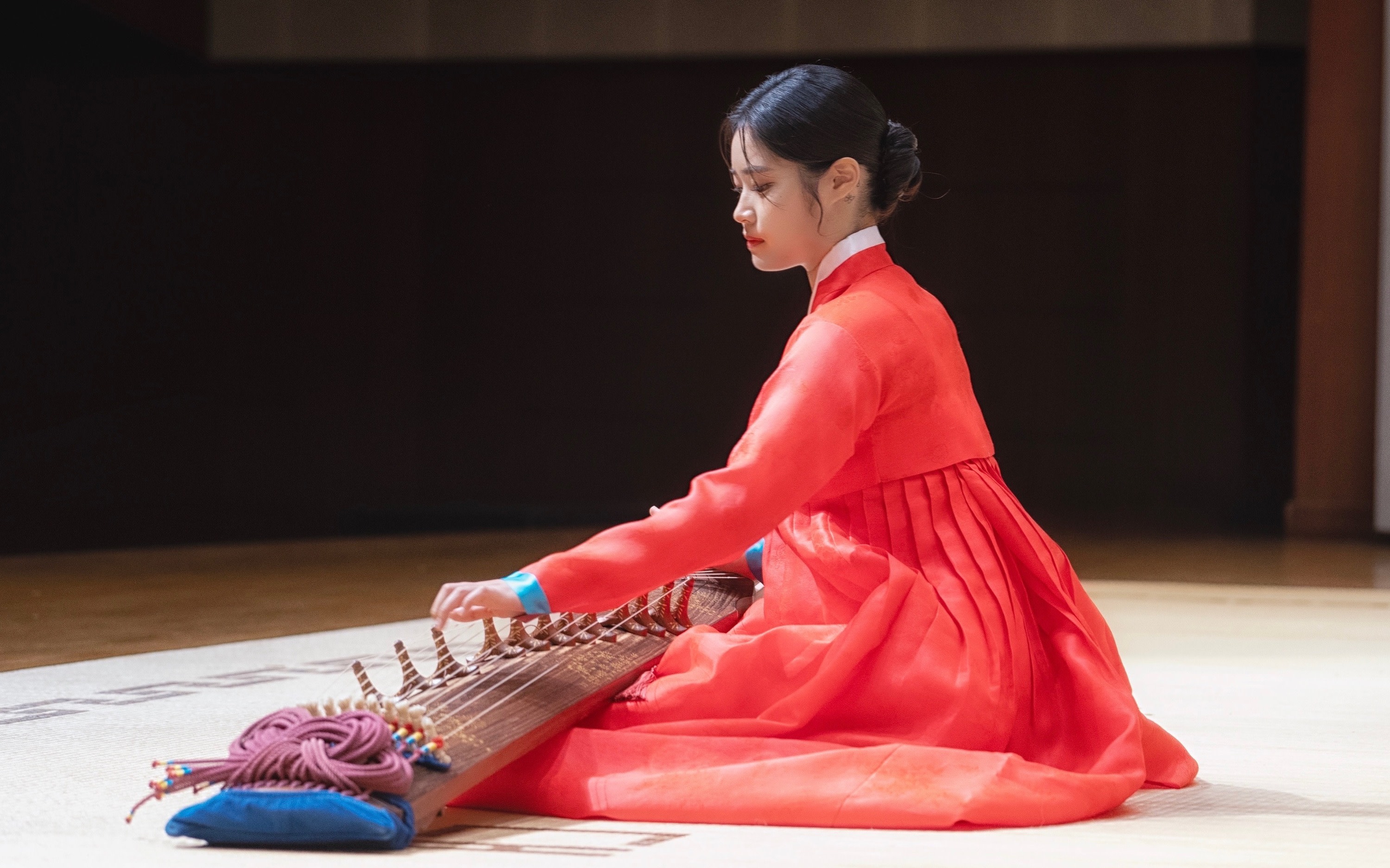 Korean Traditional Musical Instrument Gayageum Class in Itaewon