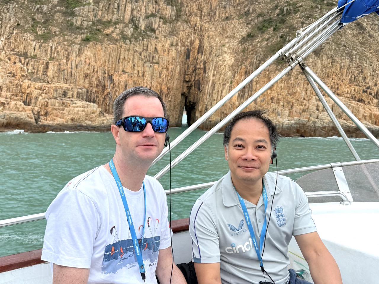 Tunnel Cave, Bluff Island, Hong Kong UNESCO Global Geopark (Yacht Cruise through Four Sea Arches Volcano in Hong Kong)