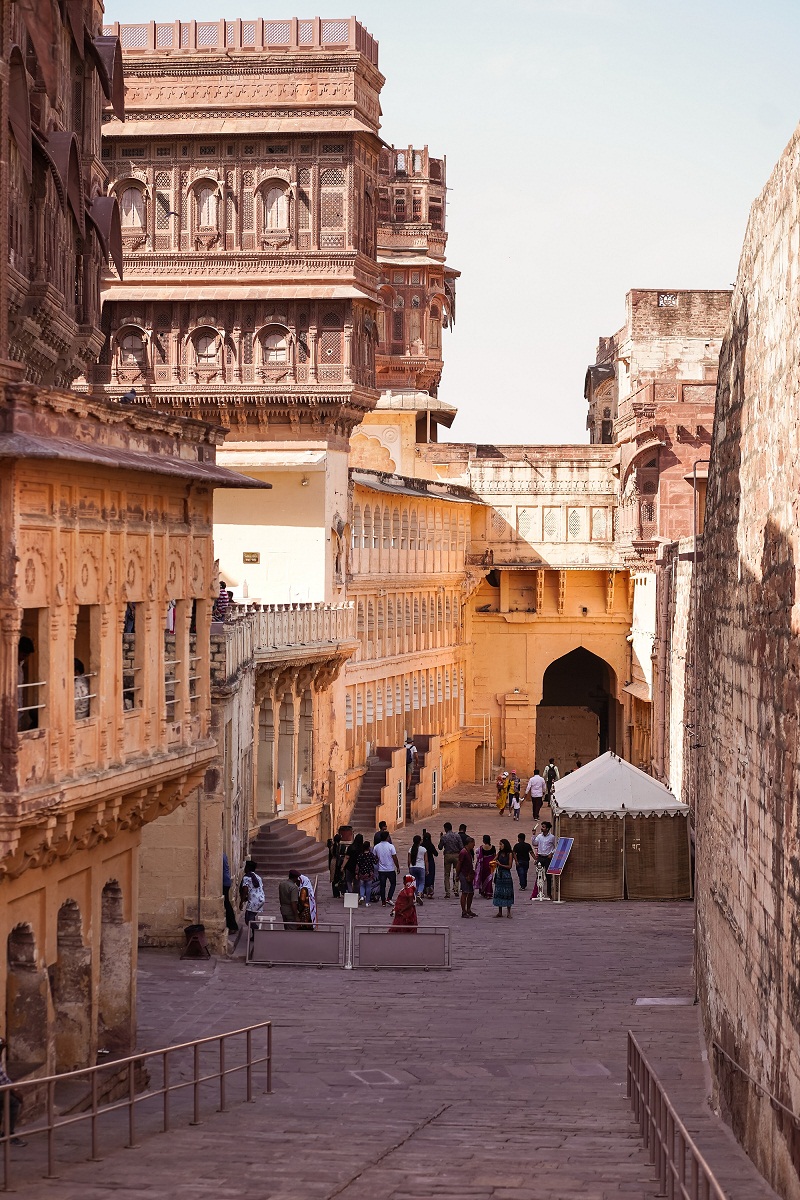 Inside part of Mehrangarh fort in Jodhpur.