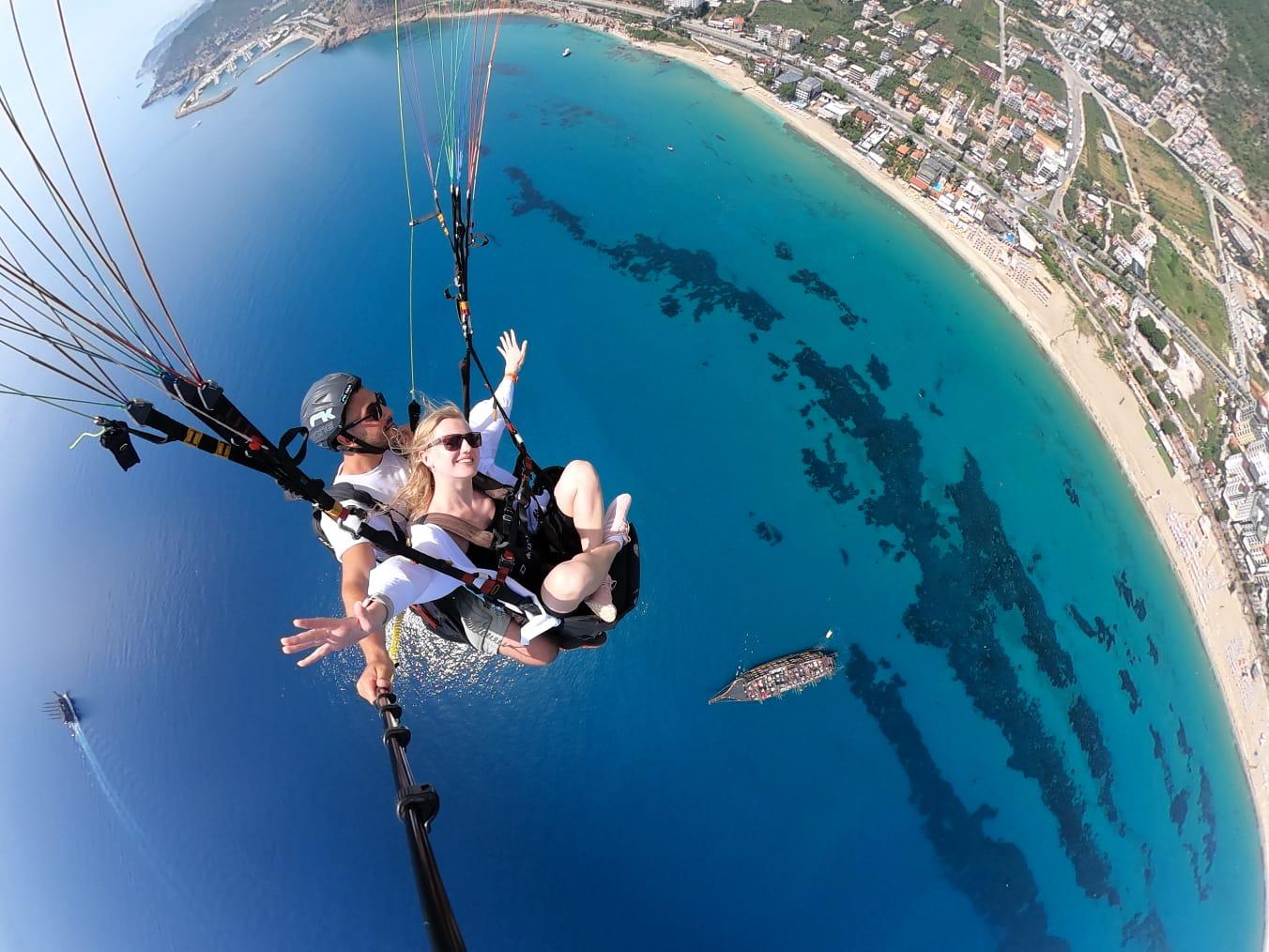 安塔利亞、錫德、阿拉尼亞的滑翔傘體驗（Paragliding experience from Antalya, Side, Alanya）含接送服務