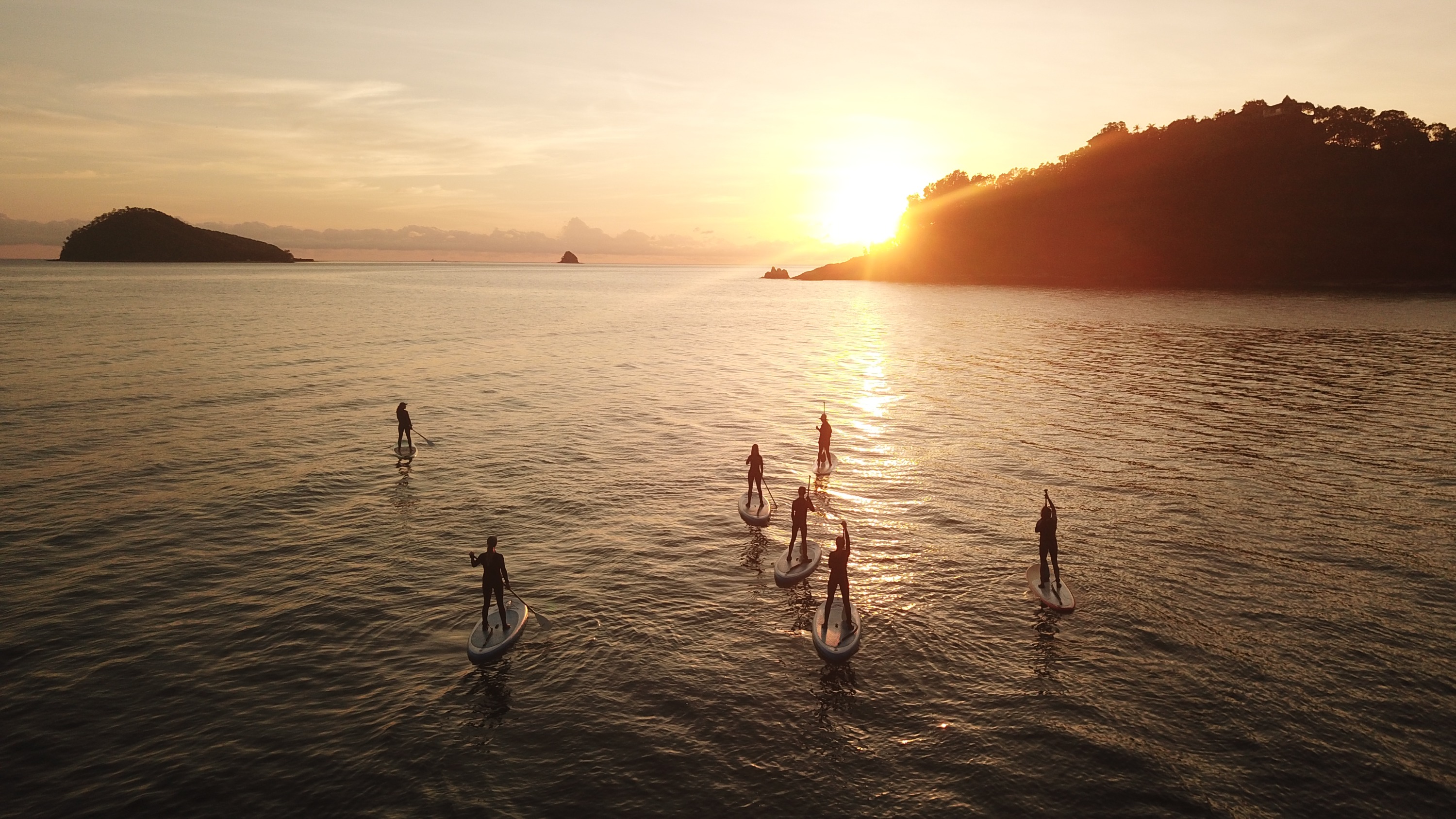 Golden Hour Paddle Boarding in Lake Tinaroo