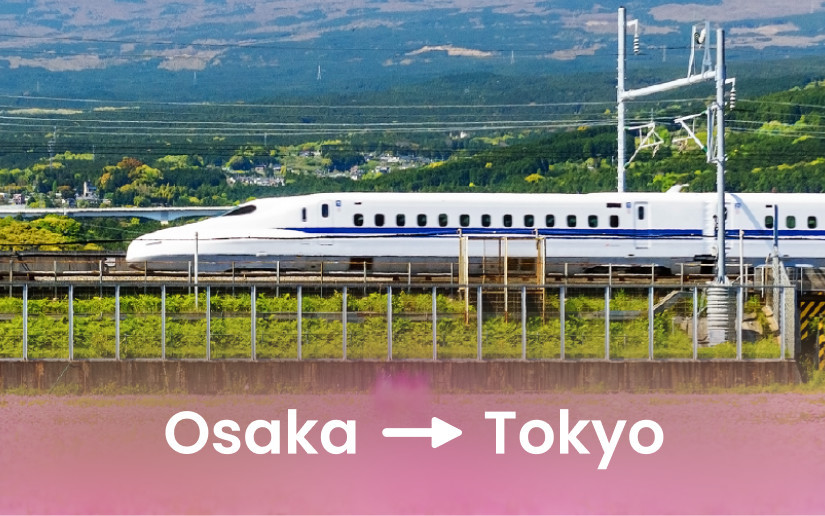 Osaka to Tokyo - Japan Rail Shinkansen (Bullet Train) Ticket
