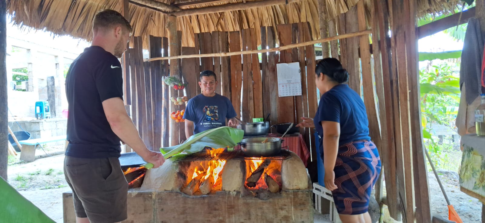 Food and calligraphy experience with a Mayan Family