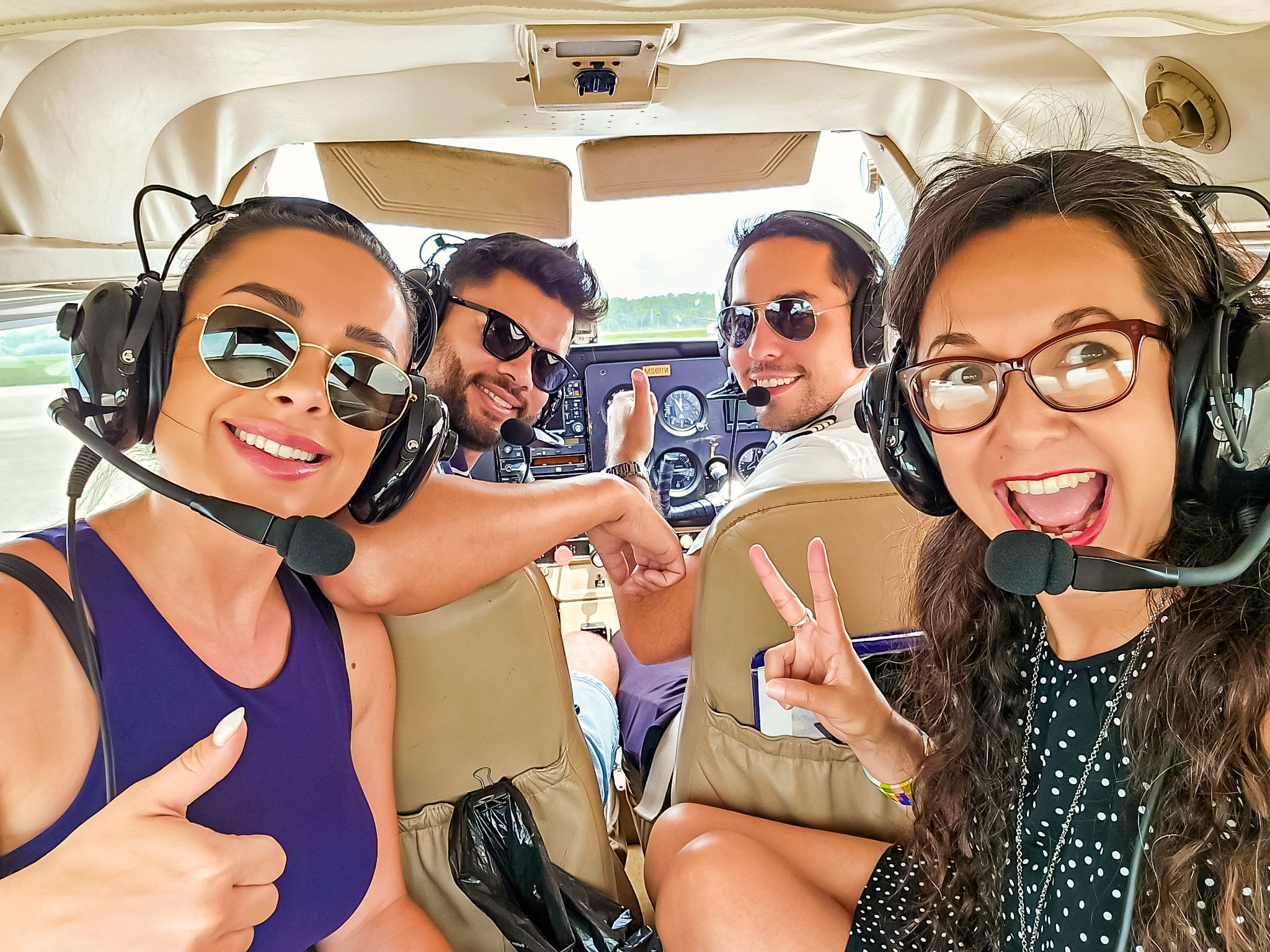 Miami Downtown Private Airplane Tour with Soft Drinks