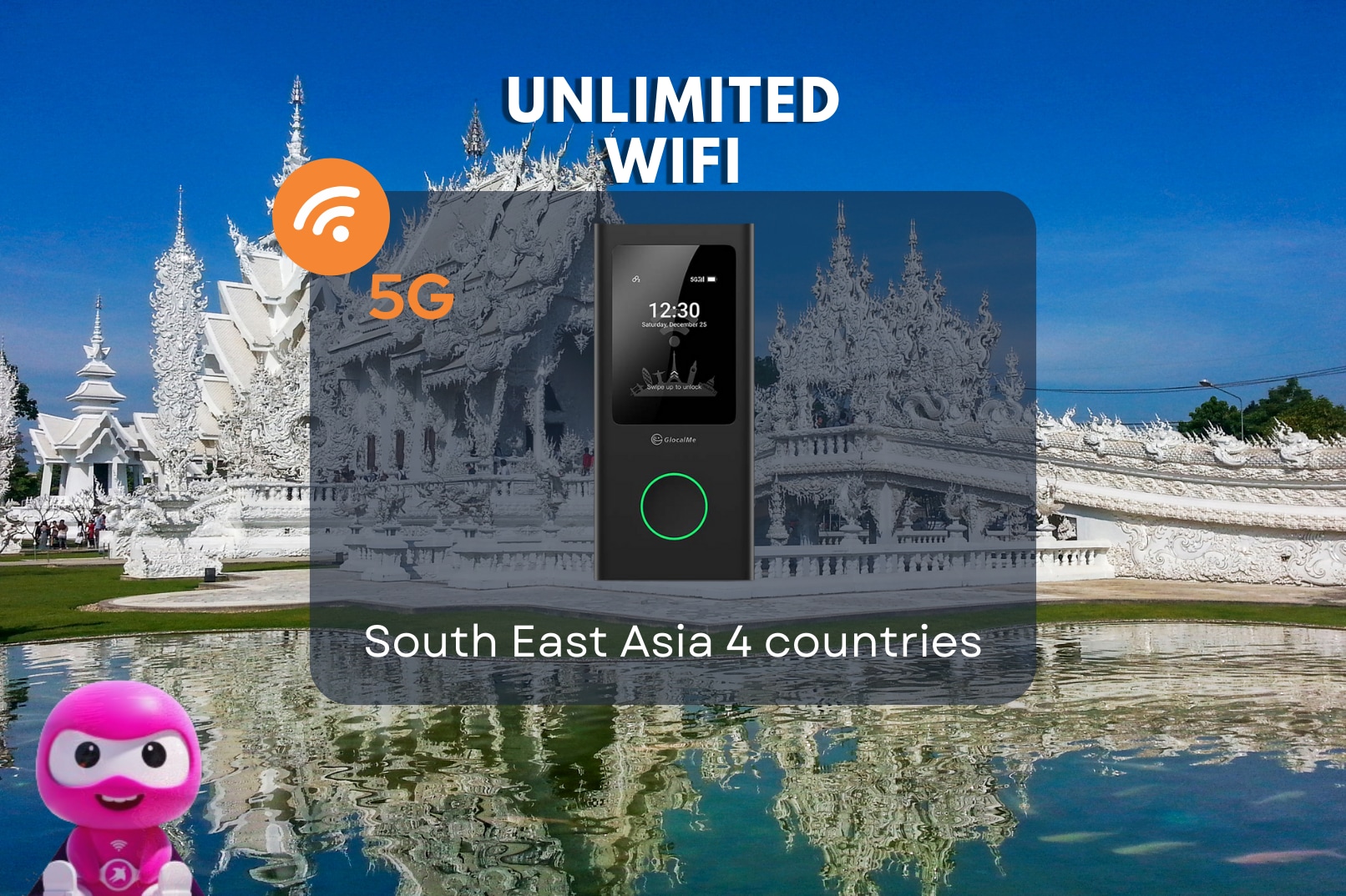 印尼／新加坡／泰國／越南 4G WiFi 分享器（馬來西亞機場領取）- Roamingman 提供