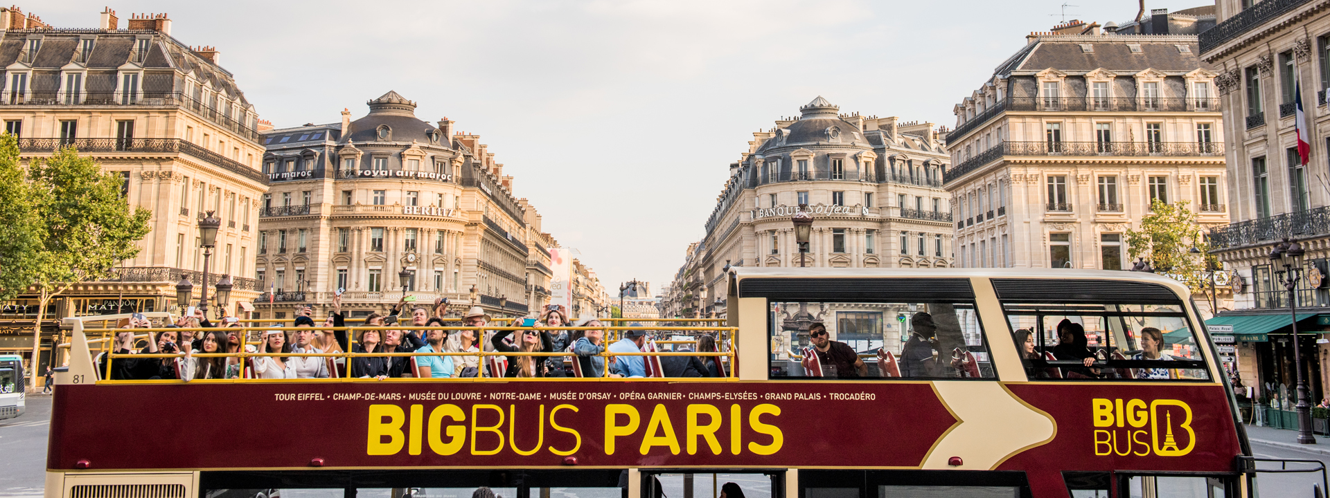 巴黎 Big Bus 隨上隨下觀光巴士之旅（敞篷）