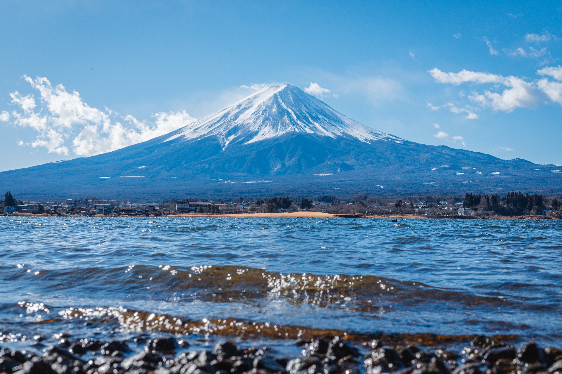 富士山河口湖同框美景~ 富士山河口湖同框美景~