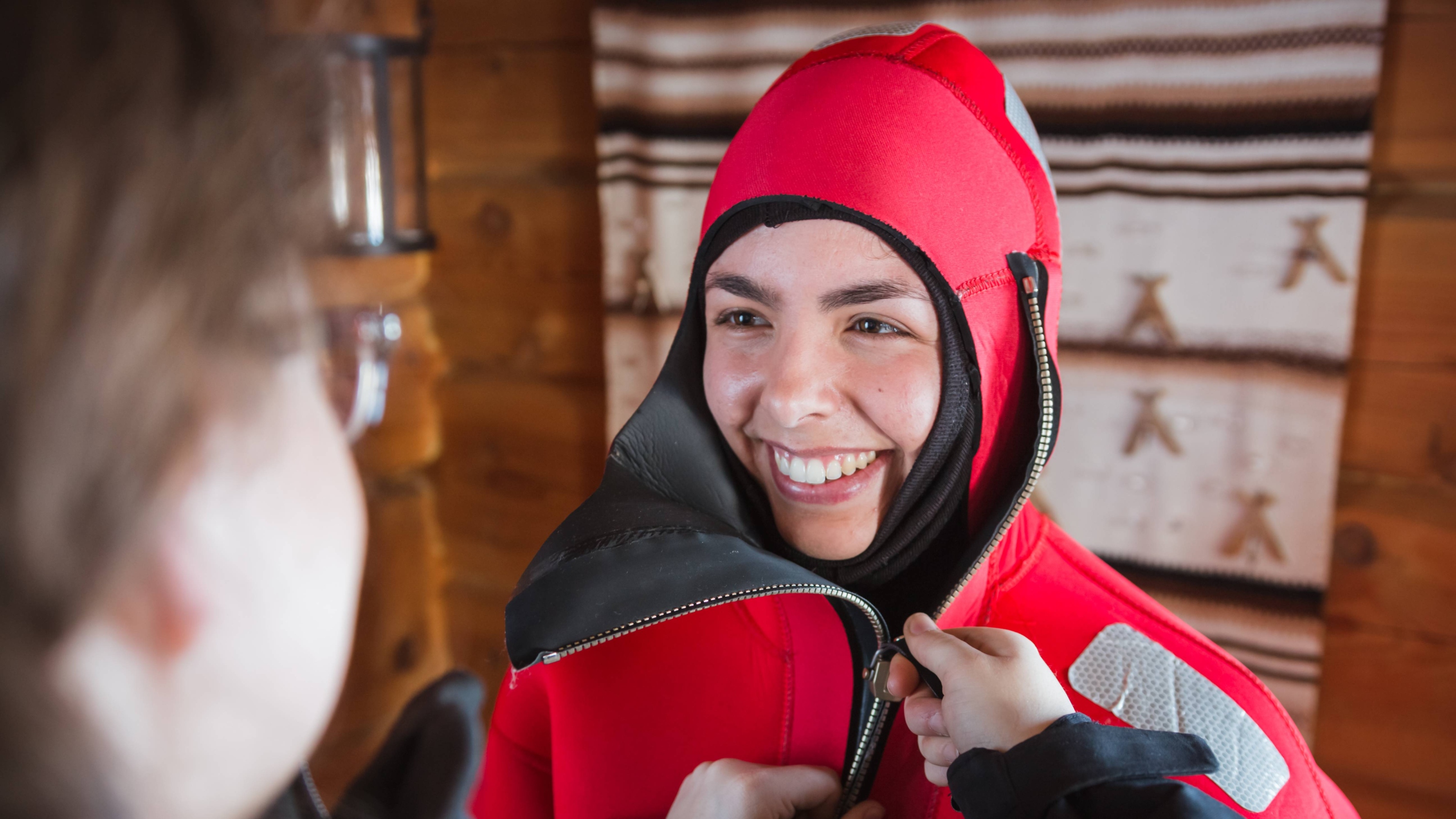 Combine ice floating with the wonder of nature's most magical display