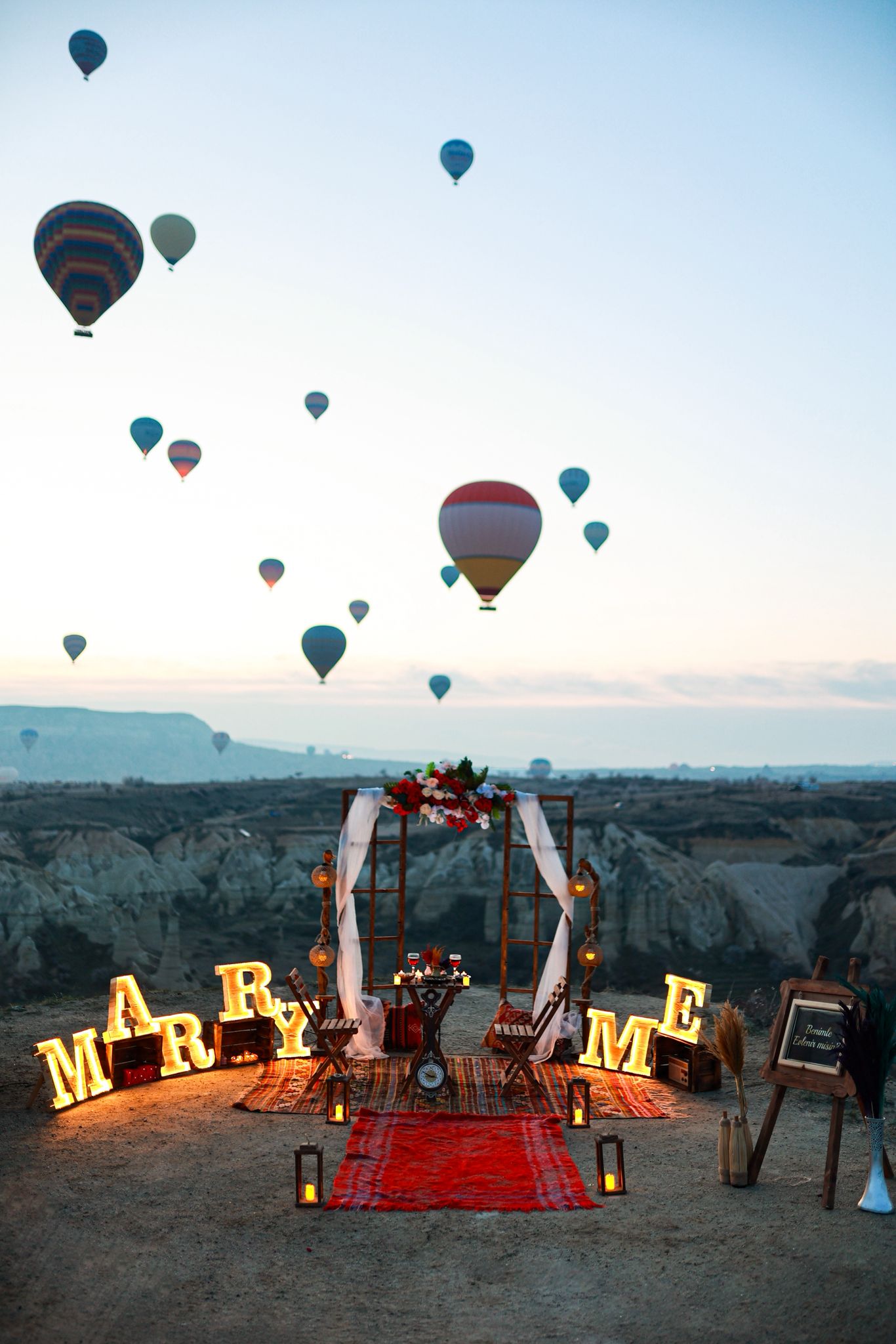 Marry Me concept with photoshooting in Cappadocia