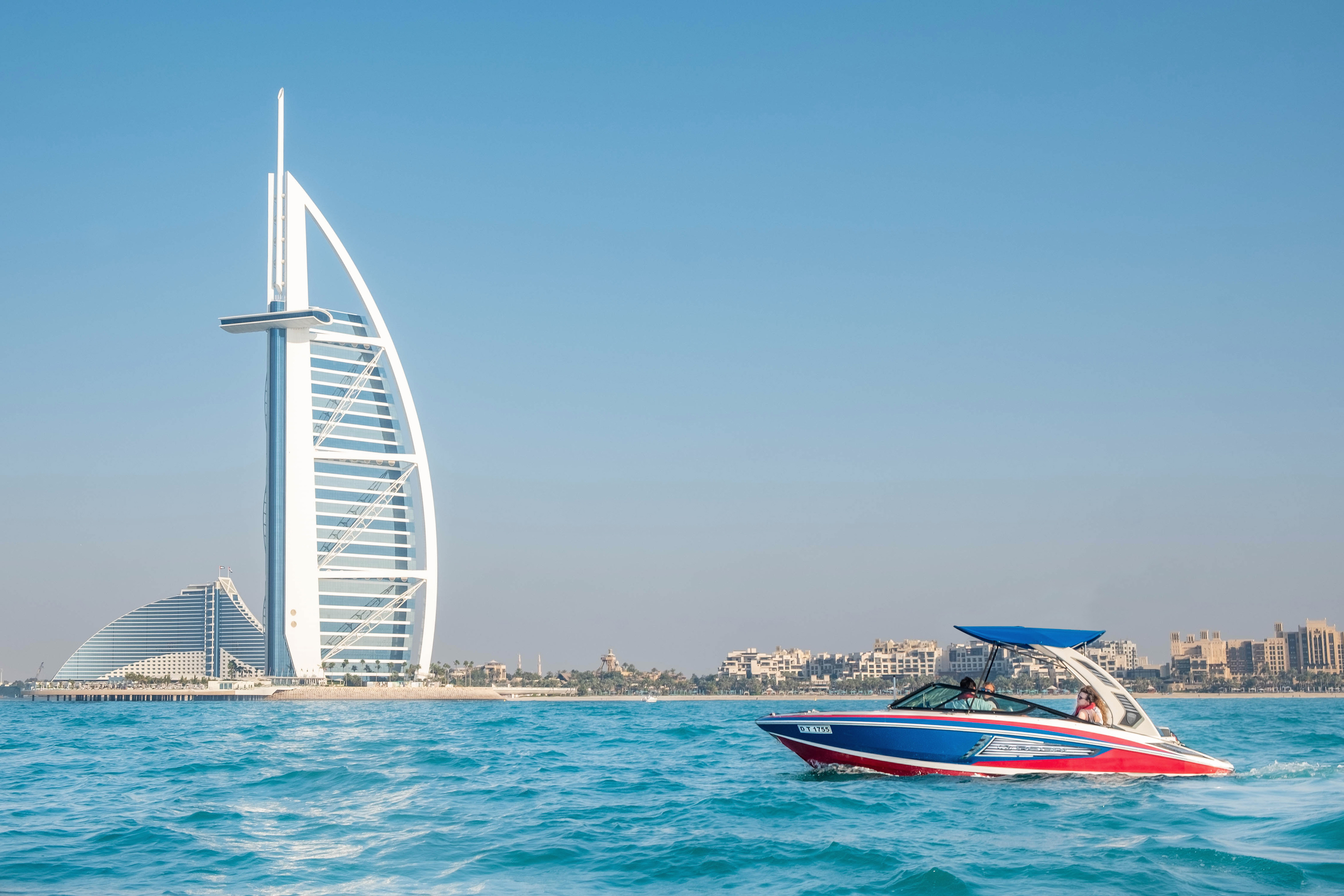Pass by the grand Burj Al Arab