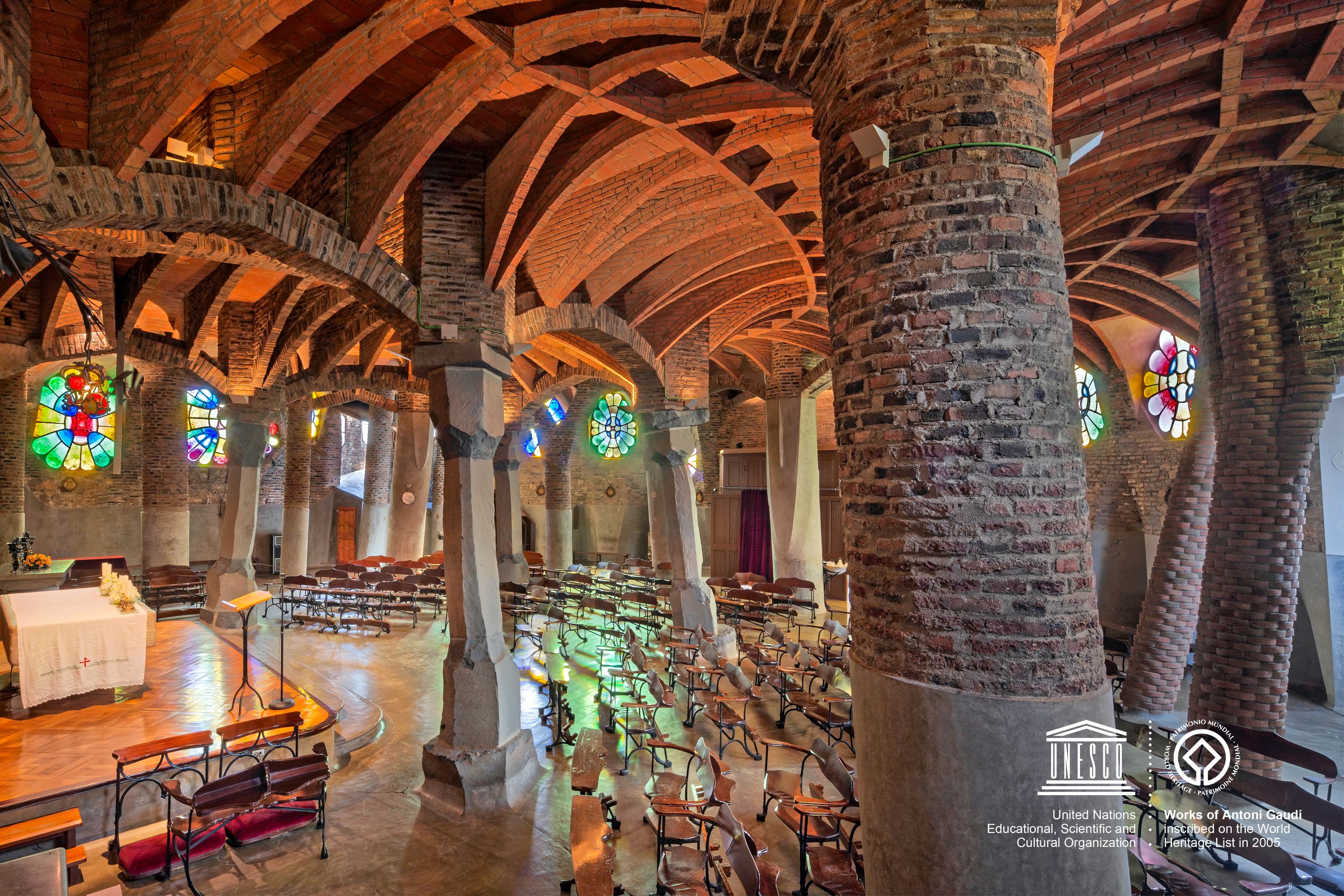 Gaudi's Crypt and Colonia Guell entrance ticket in Spain