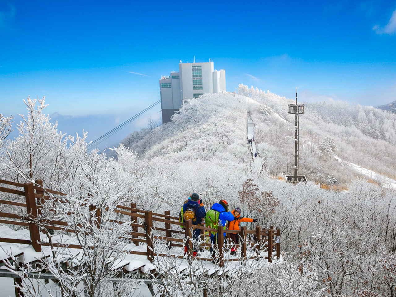 Busan: Snow Season Ice Valley Cable Car & UNESCO Spot Discovery Tour