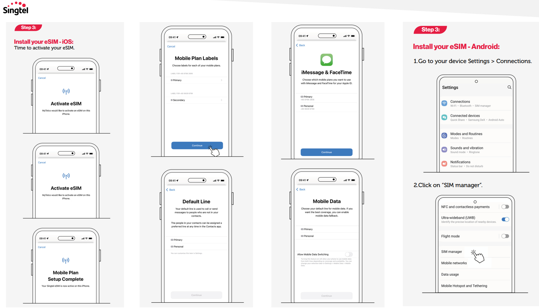 Singtel eSIM installation guide