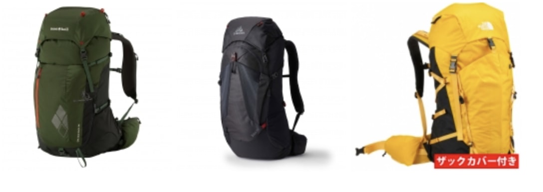 Example of rental backpack