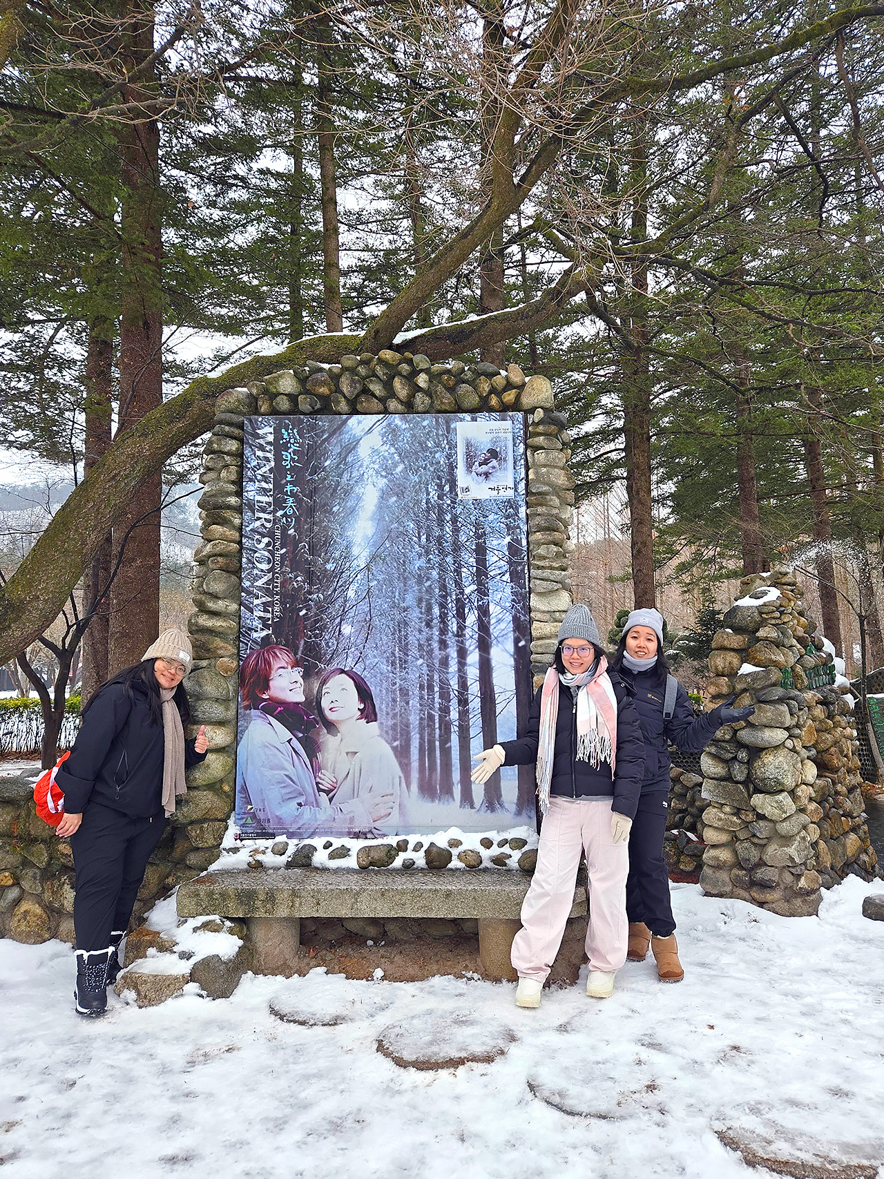 ❄️冬天的南怡島，就像走進了一個雪花球！
