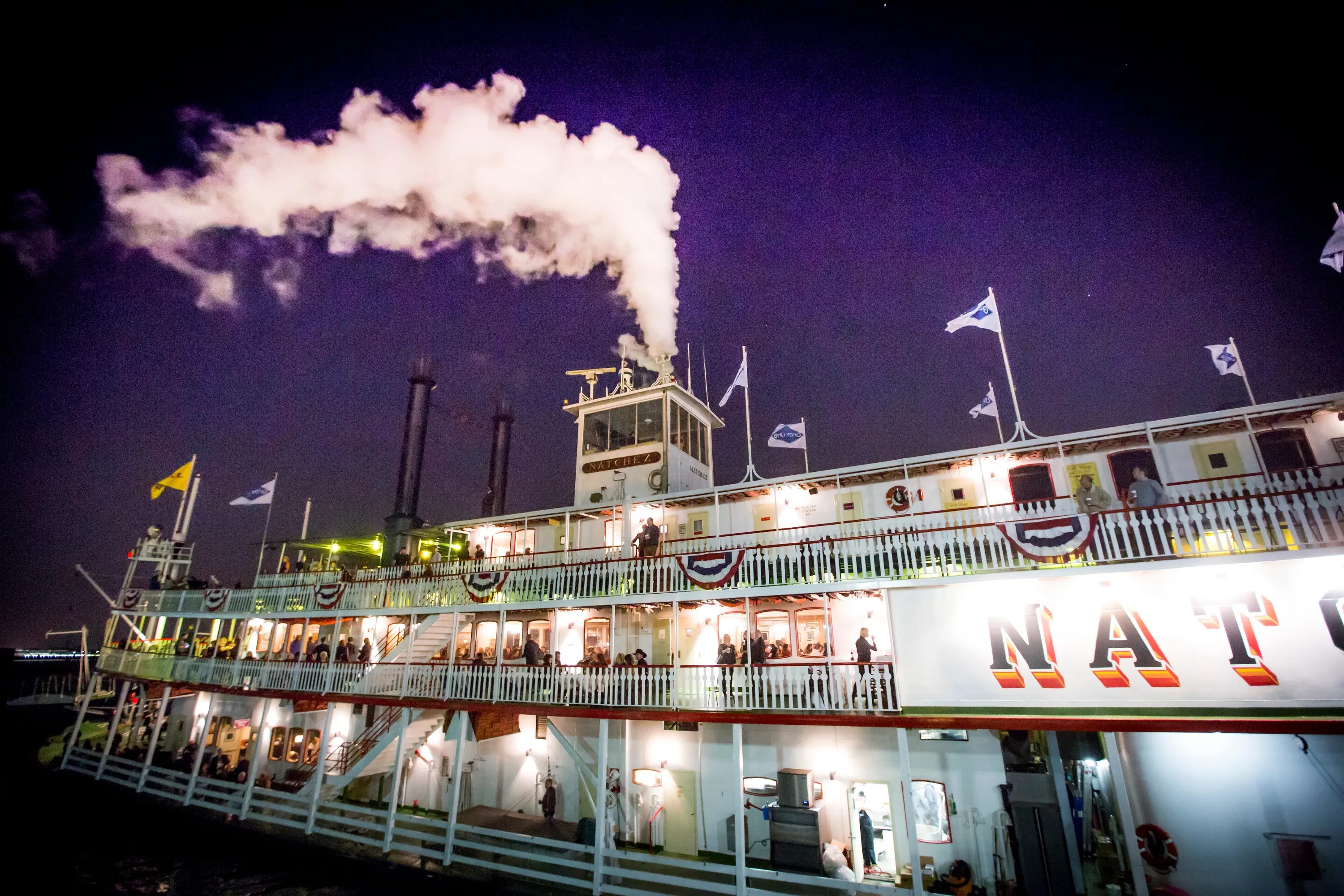 紐奧良 Steamboat Natchez 夜間爵士遊船體驗