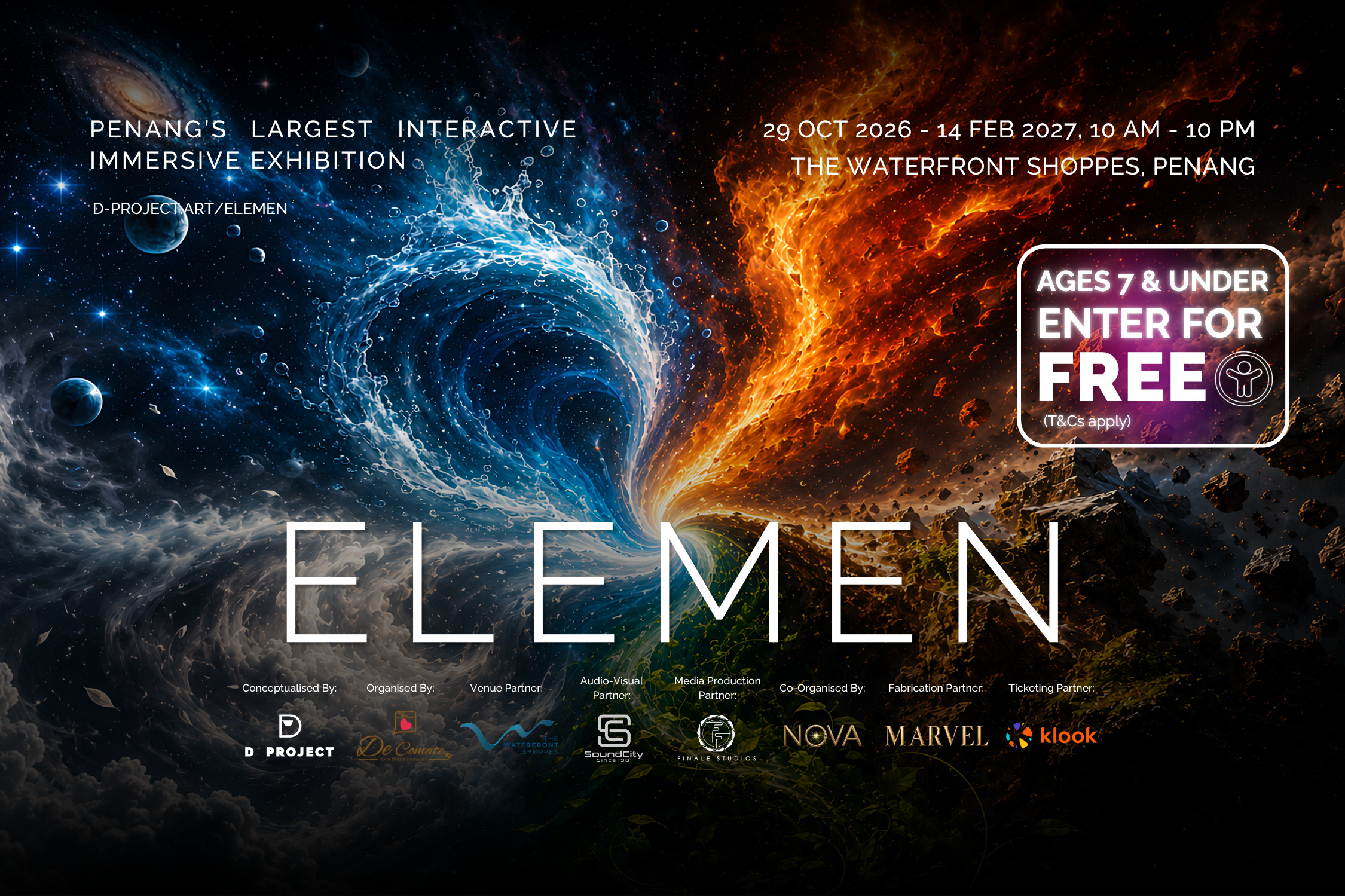ELEMEN - крупнейшая интерактивная иммерсивная выставка Пенанга