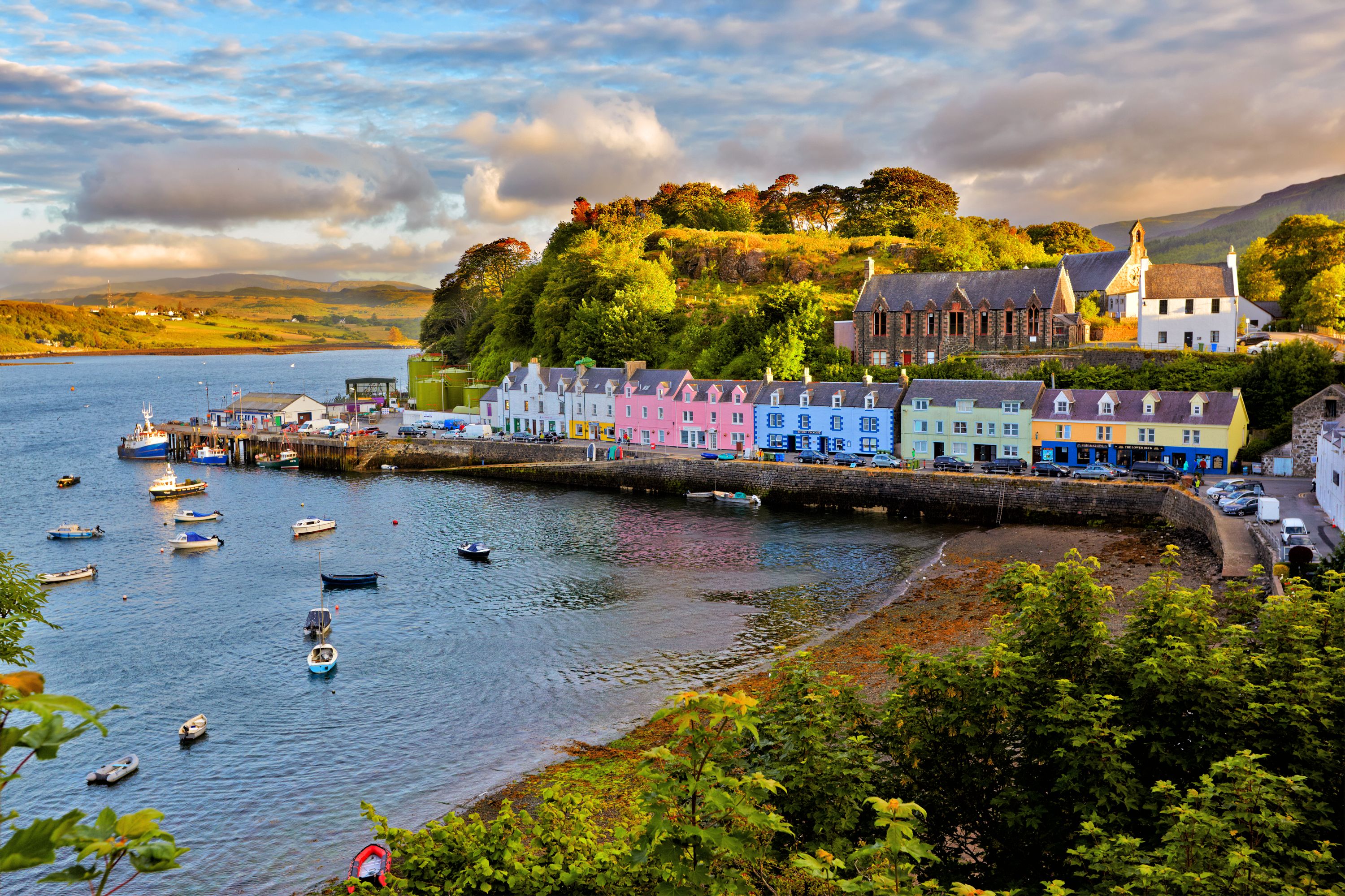 Enjoy a relaxing overnight stay in Portree with its colorful harbor and local charm