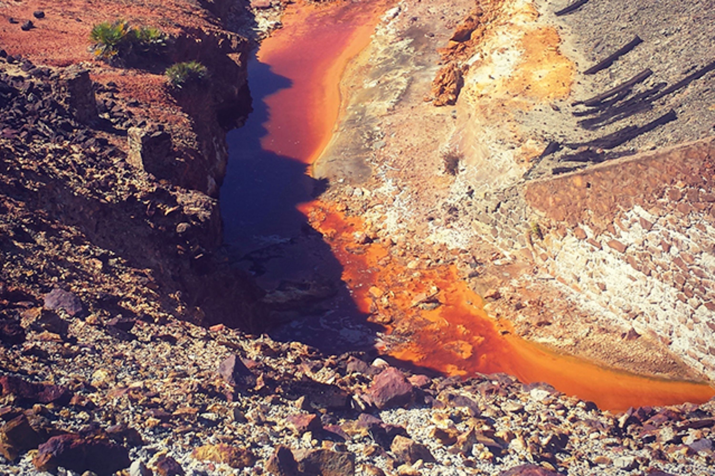 Experience the unique reddish waters of the Tinto River, a sight to behold