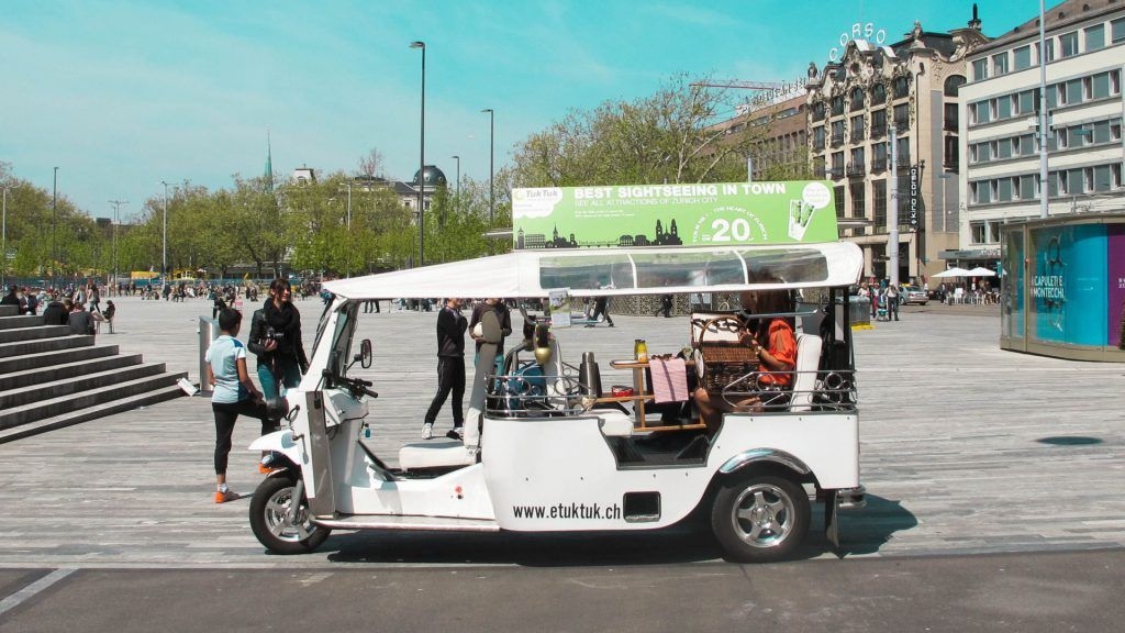 蘇黎世 (Zurich) 電動嘟嘟車 (E-tuk tuk) 城市與周邊地區導覽