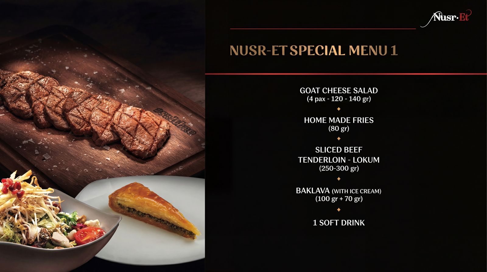 Nusr-Et Steakhouse Dining Experience in Cappadocia with Transfers