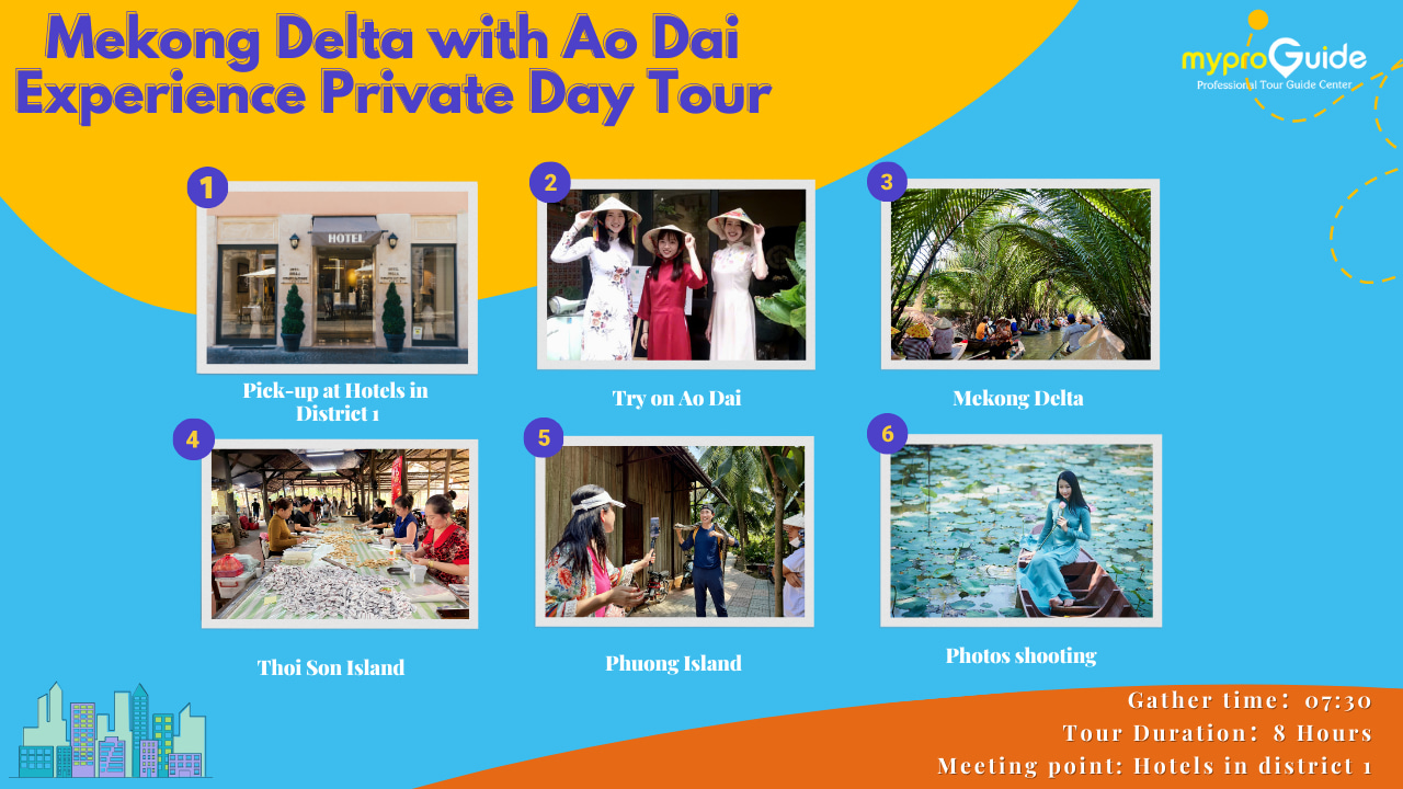 Mekong Delta with Ao Dai Experience Private Day Tour