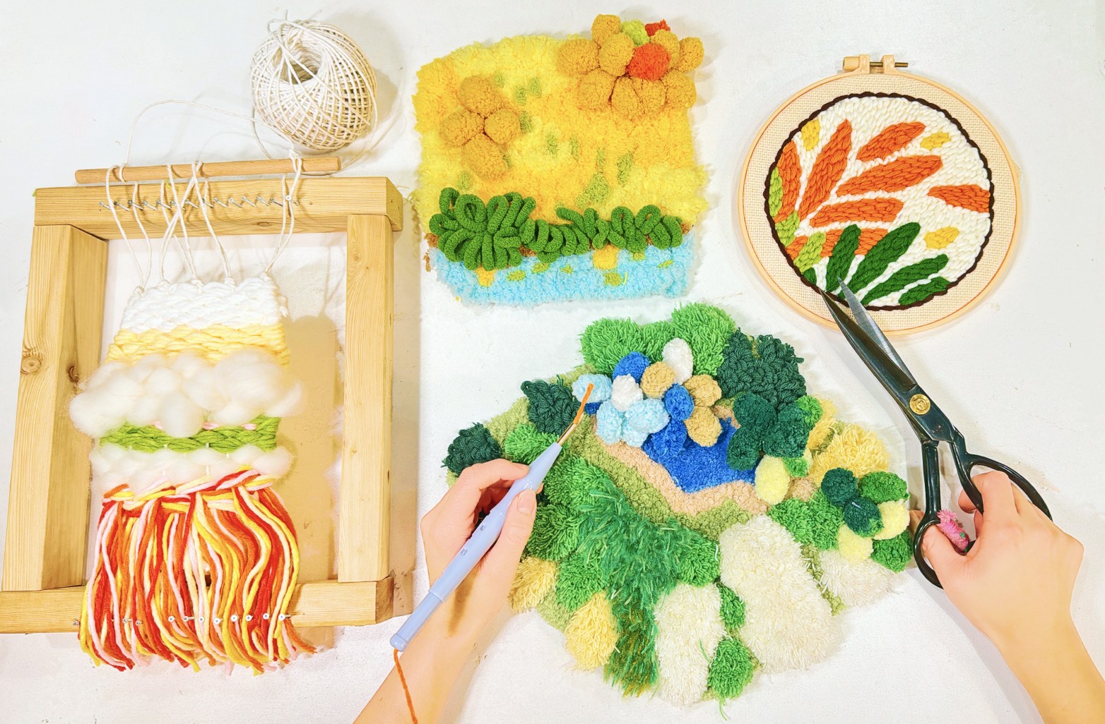 Punch Needle/Moss Coaster/Weaving Workshops by Anna Craft Creative