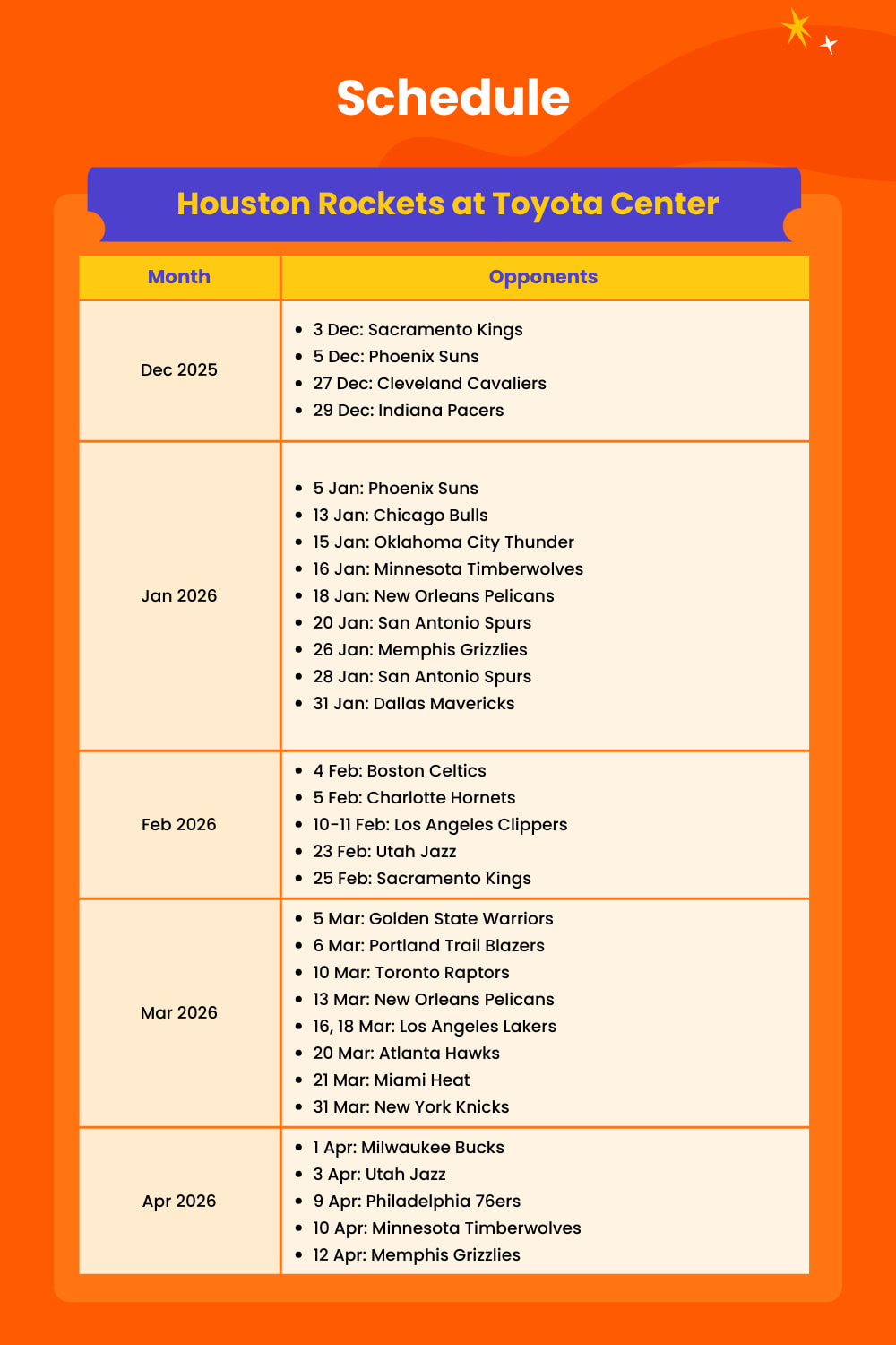 查看最新的賽程表,規劃本賽季每一場精彩對決! 查看最新的賽程表,規劃本賽季每一場精彩對決!