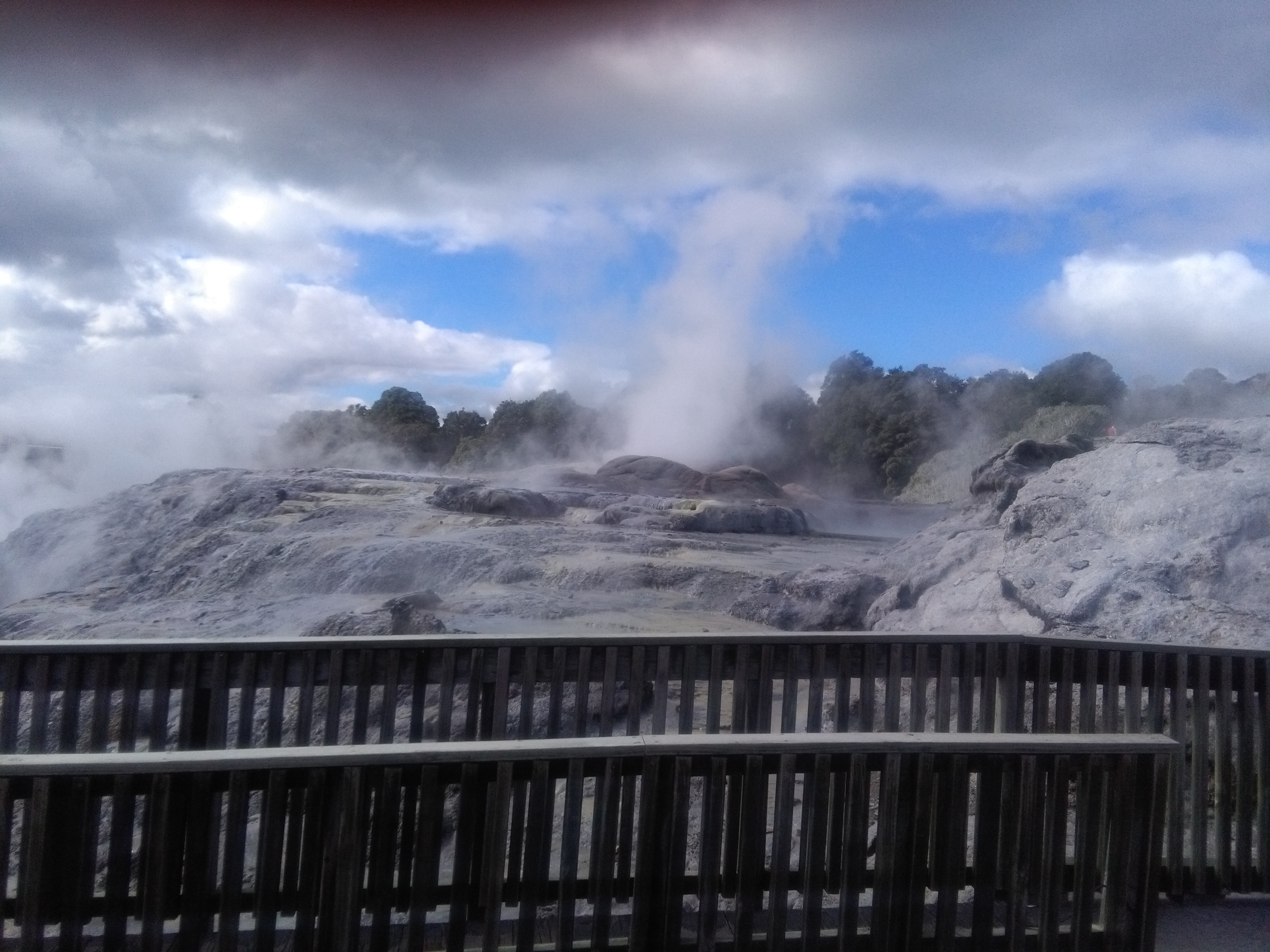 Take in the stunning views of Rotorua's geothermal wonders and geysers