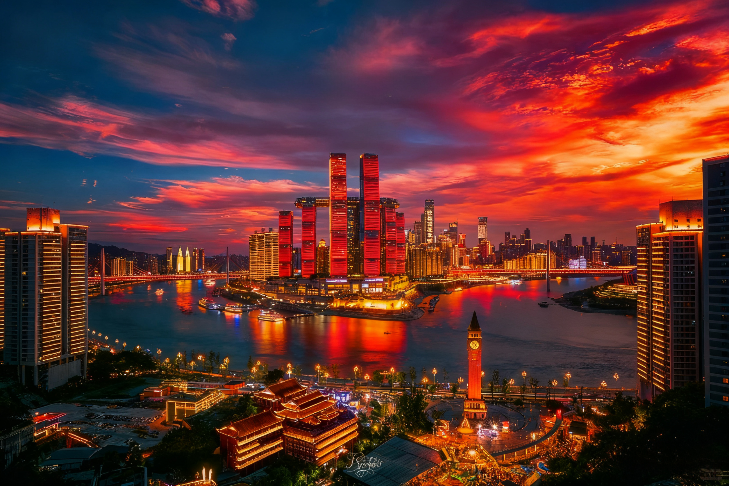 從朝天門出發,看兩江繞城,高樓光照水,每幕都是重慶 “賽博菸火” 從朝天門出發,看兩江繞城,高樓光照水,每幕都是重慶 “賽博菸火”