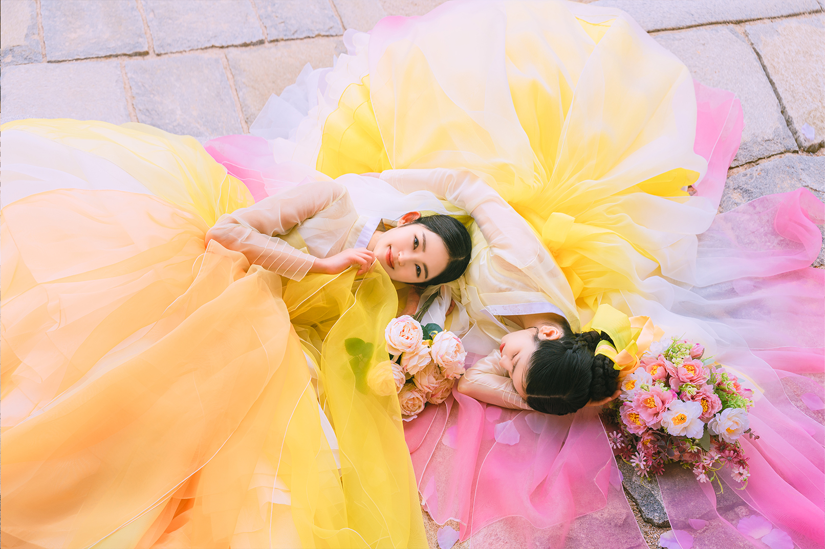 Photoshoot, Premium Hanbok Rental and Make-up at Gyeongbokgung