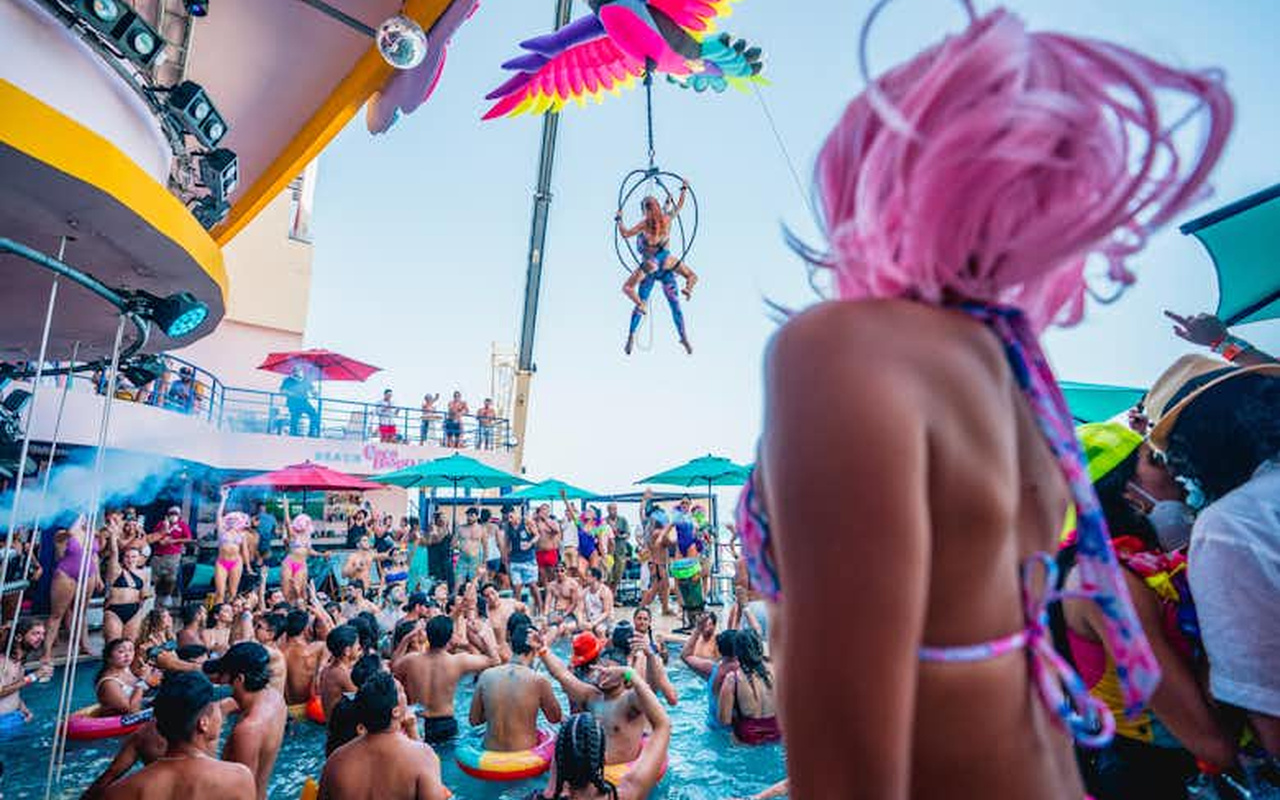 Feeling the vibrant energy of Coco Bongo Cancun's unforgettable beach party