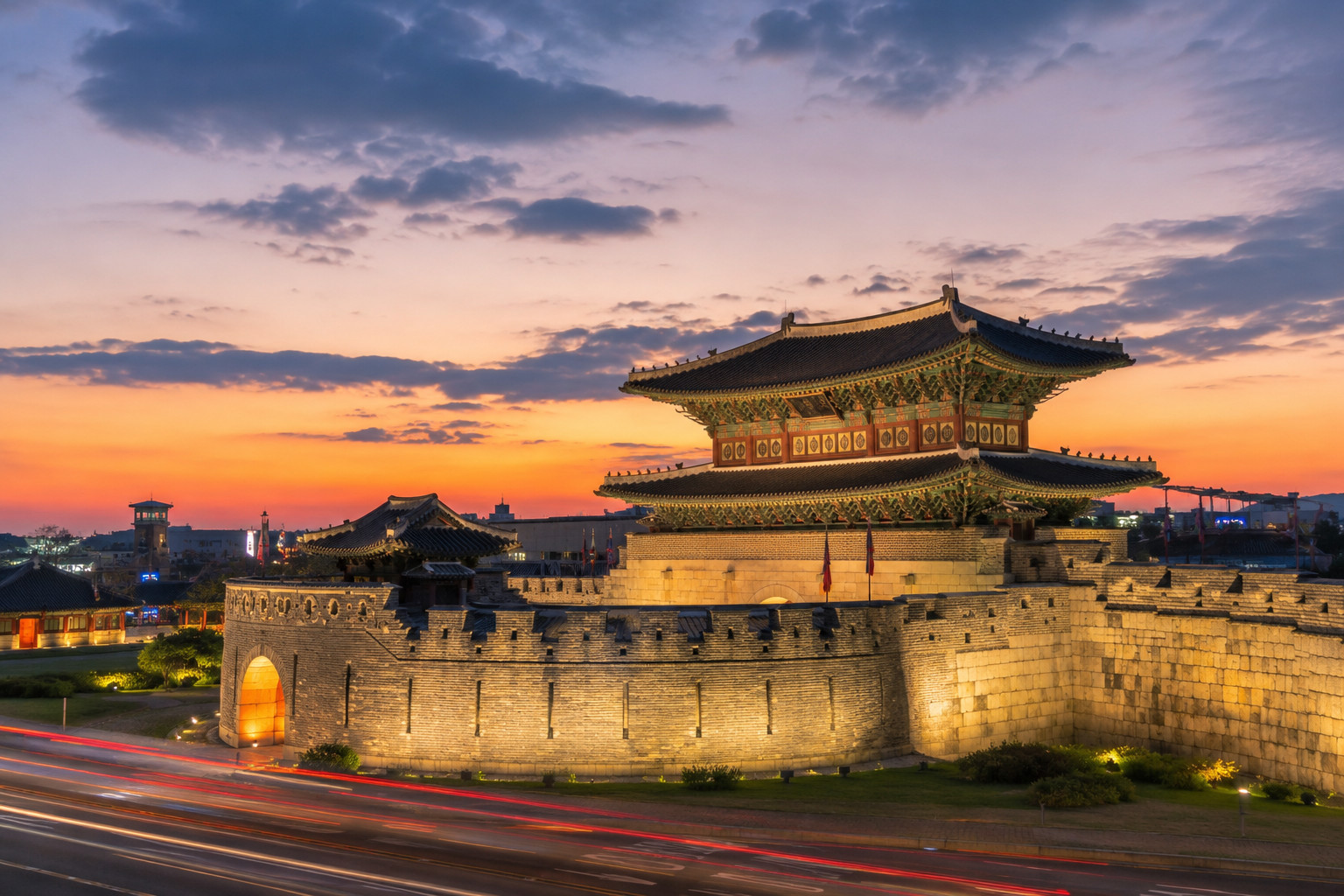 Suwon Hwaseong Fortress, Palace & Folk Village Day Tour
