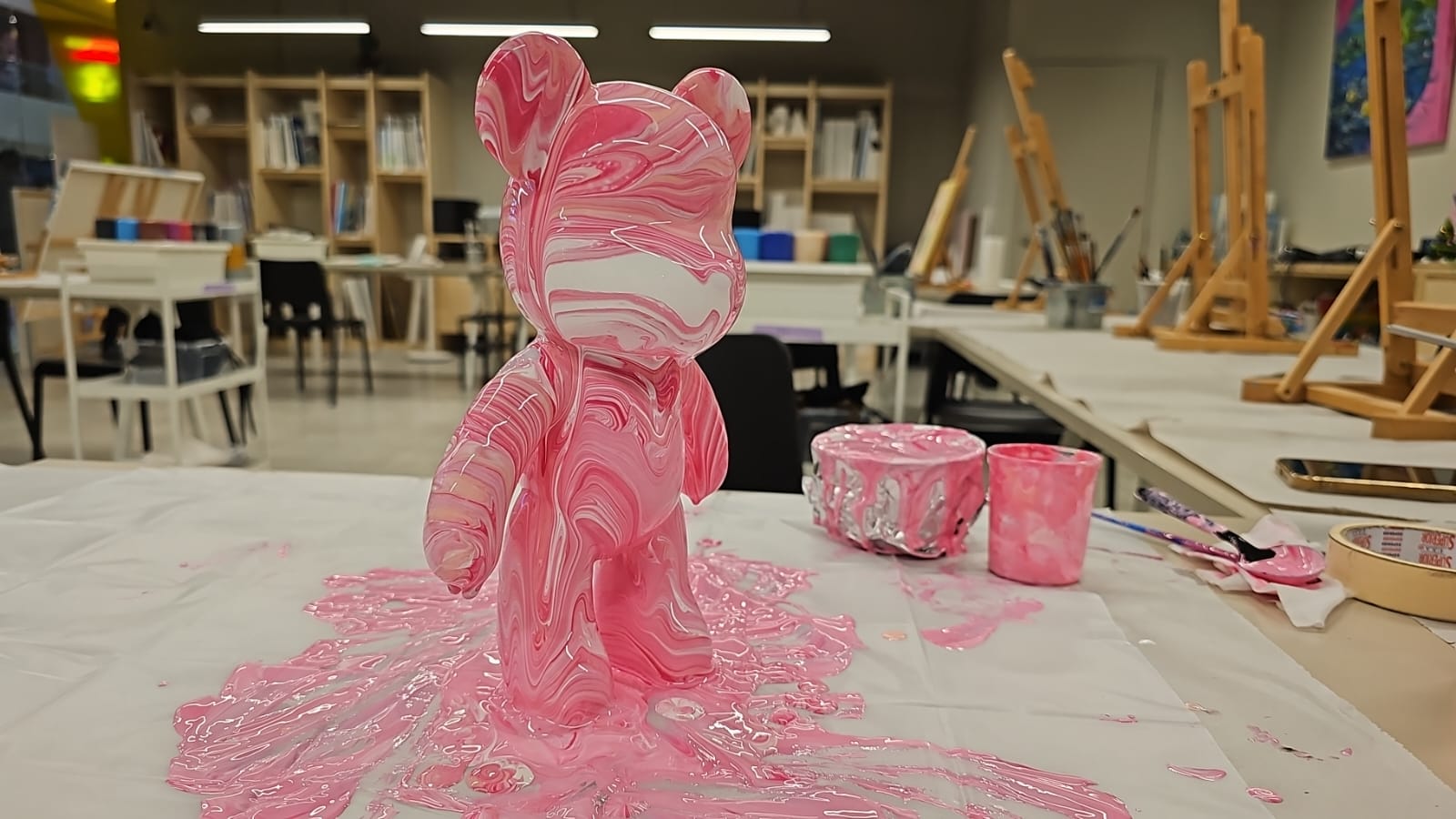 Bear Brick Fluid Art Jamming by We Art