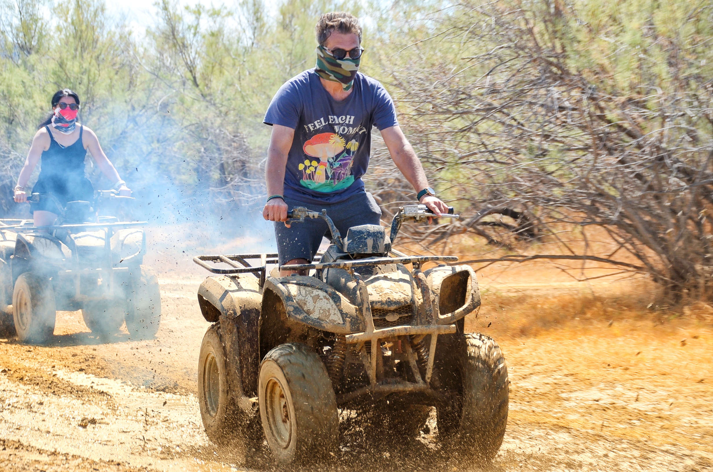 Just after the muddy ride