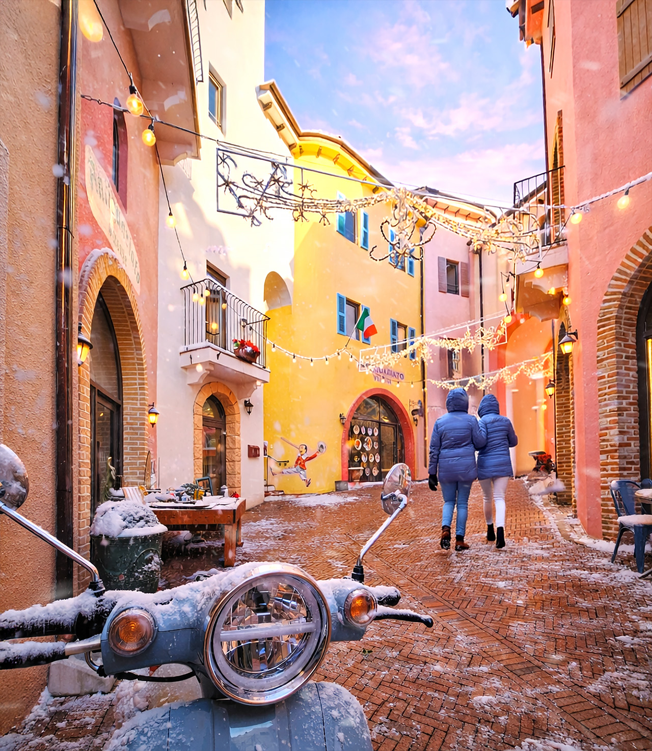 ❄️您是否曾漫步於白雪皚皚的法國或義大利村莊？