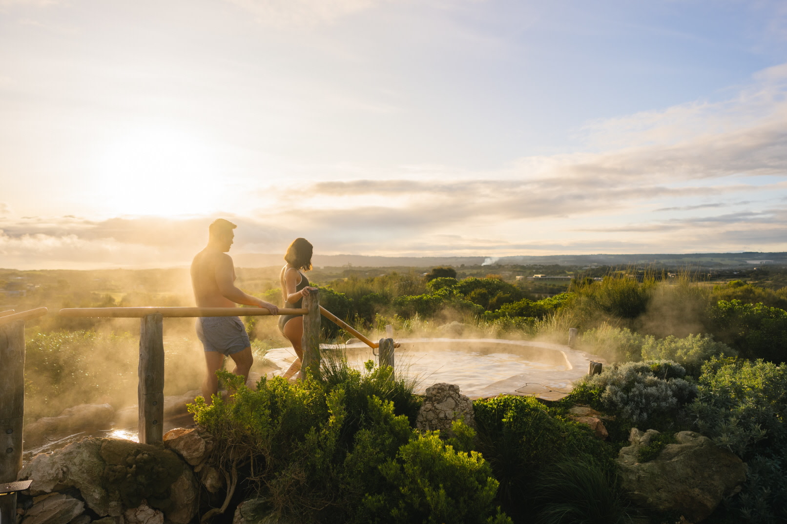 Peninsula Hot Springs & Murrays Lookout One-day Private & Sunset Tour