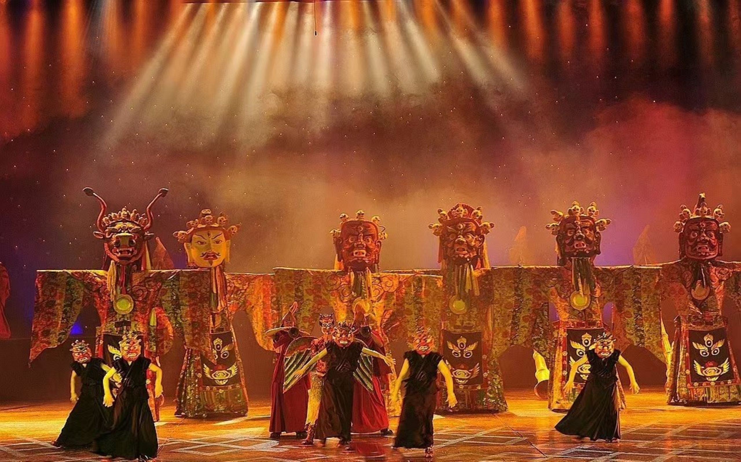 Large-scale Tibetan Original Ecological Performance 'Zang Mi' in Jiuzhaigou