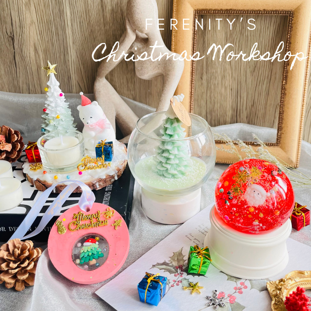 [Klook Exclusive] Ferenity - [Christmas Limited] Diffusing Snowflake Christmas Tree | Crystal Ball | Christmas Tree Candle Cup | Diffusing Stone Workshop | Ngau Tau Kok