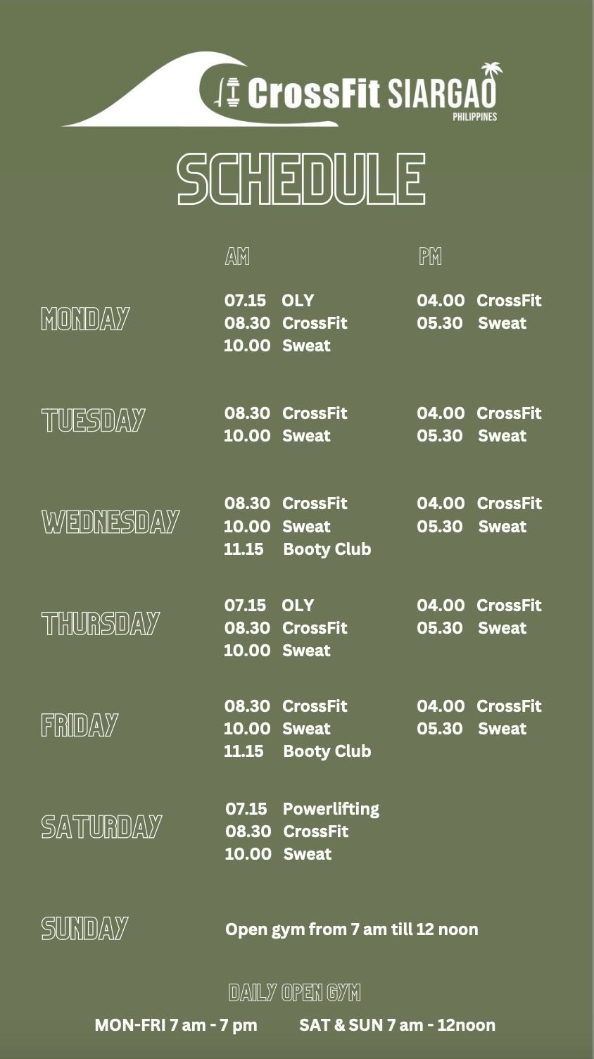 錫亞高島 Crossfit Siargao 混合健身體驗