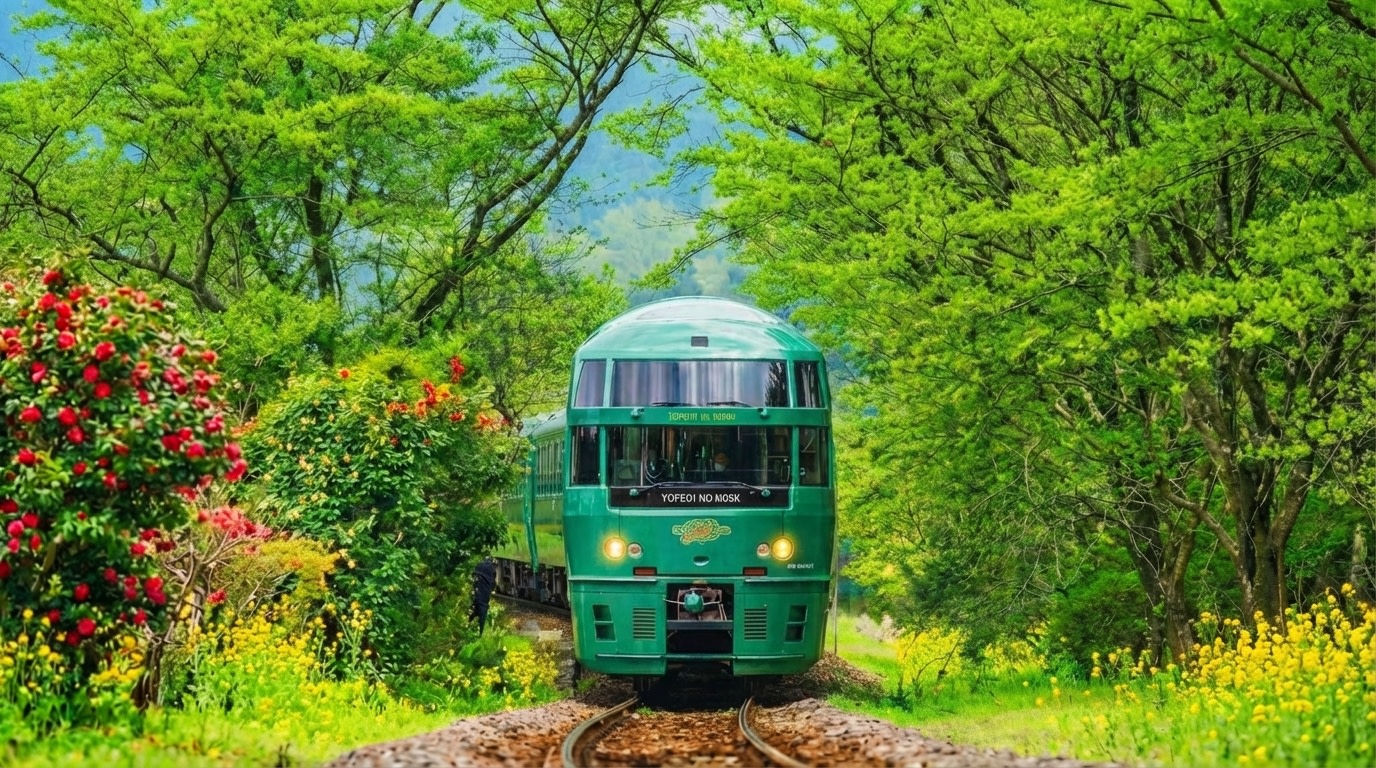 Kyushu One-Day Tour: Yufuin no Mori Train & Yufuin Town & Nyoirin-ji Temple & Dazaifu & Hell Hot Springs (Departing from Fukuoka)