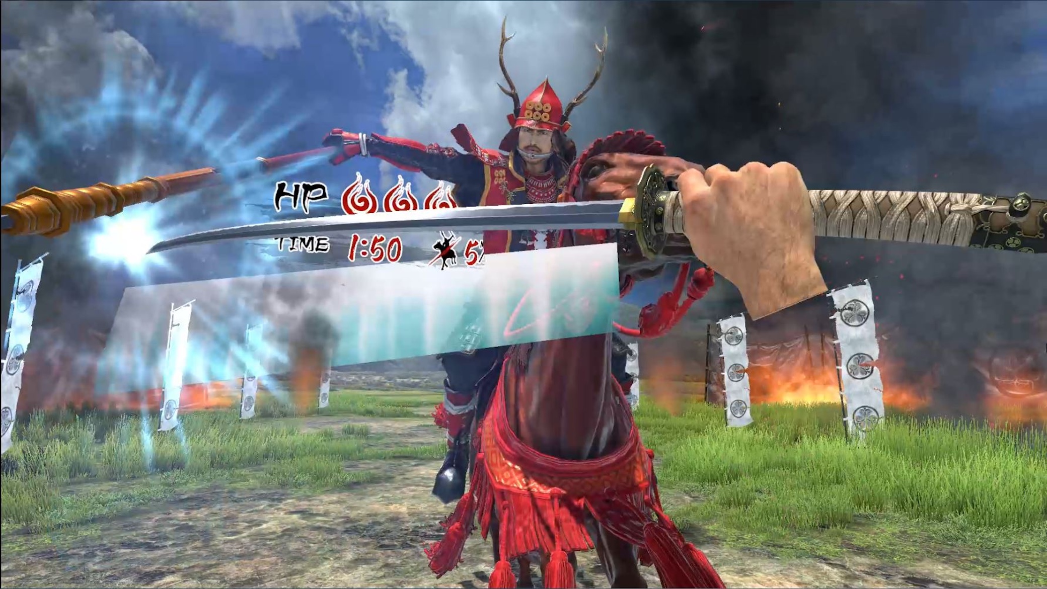 一個VR景點，以被譽為日本最強武士的「真田幸村」為主角，面對騎兵部隊。